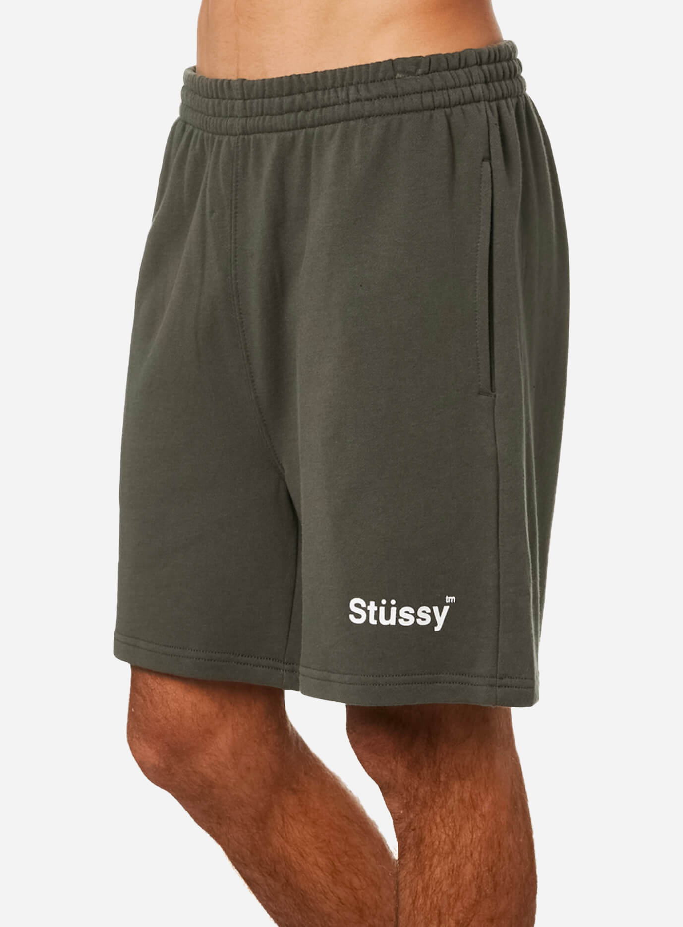 Green on sale fleece shorts