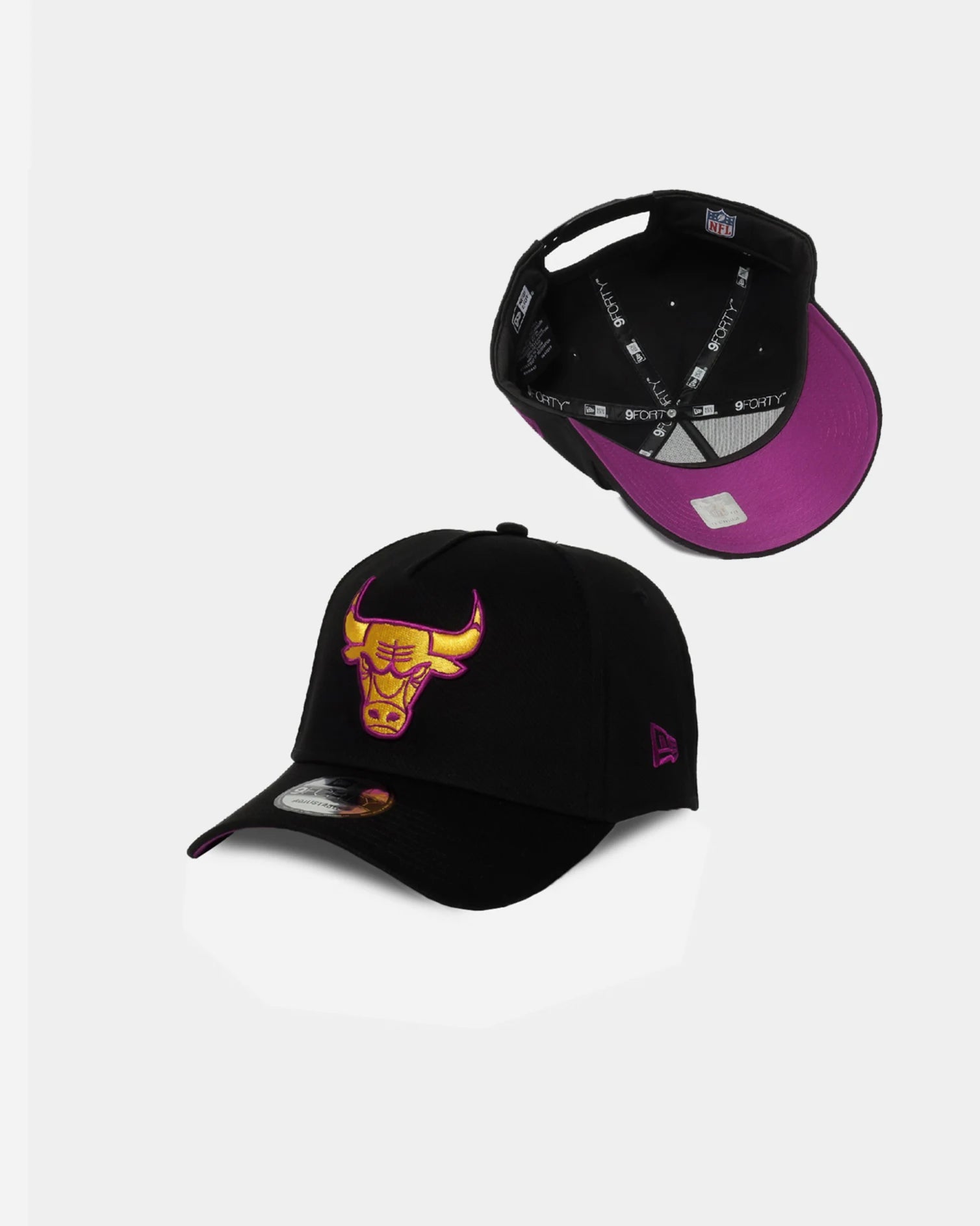 Chicago Bulls Passionfruit Snapback Hat – 9FORTY A-Frame Australia