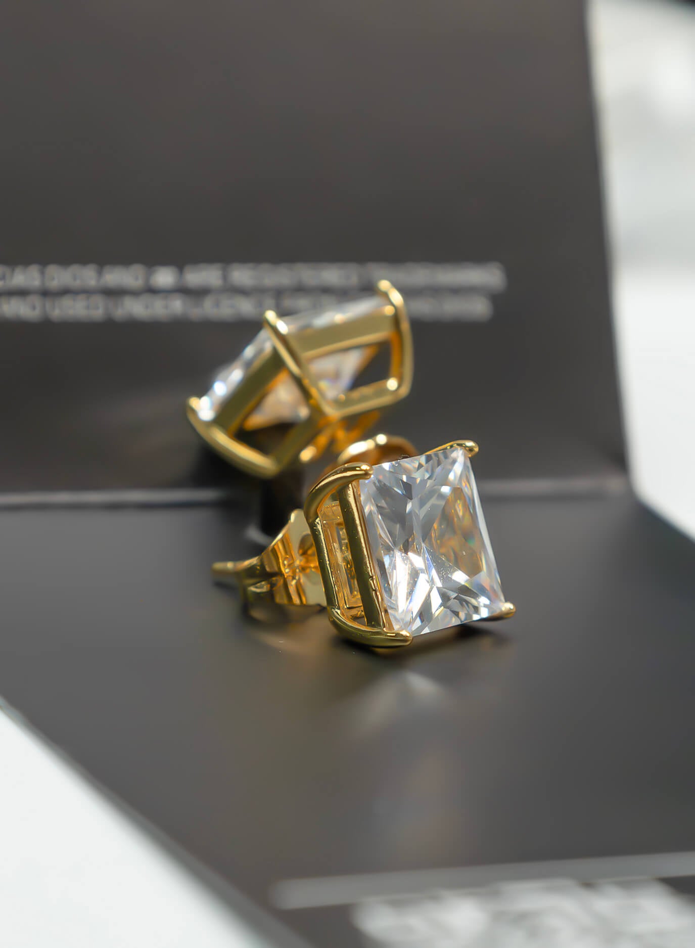 Princess Cut Stud Earrings