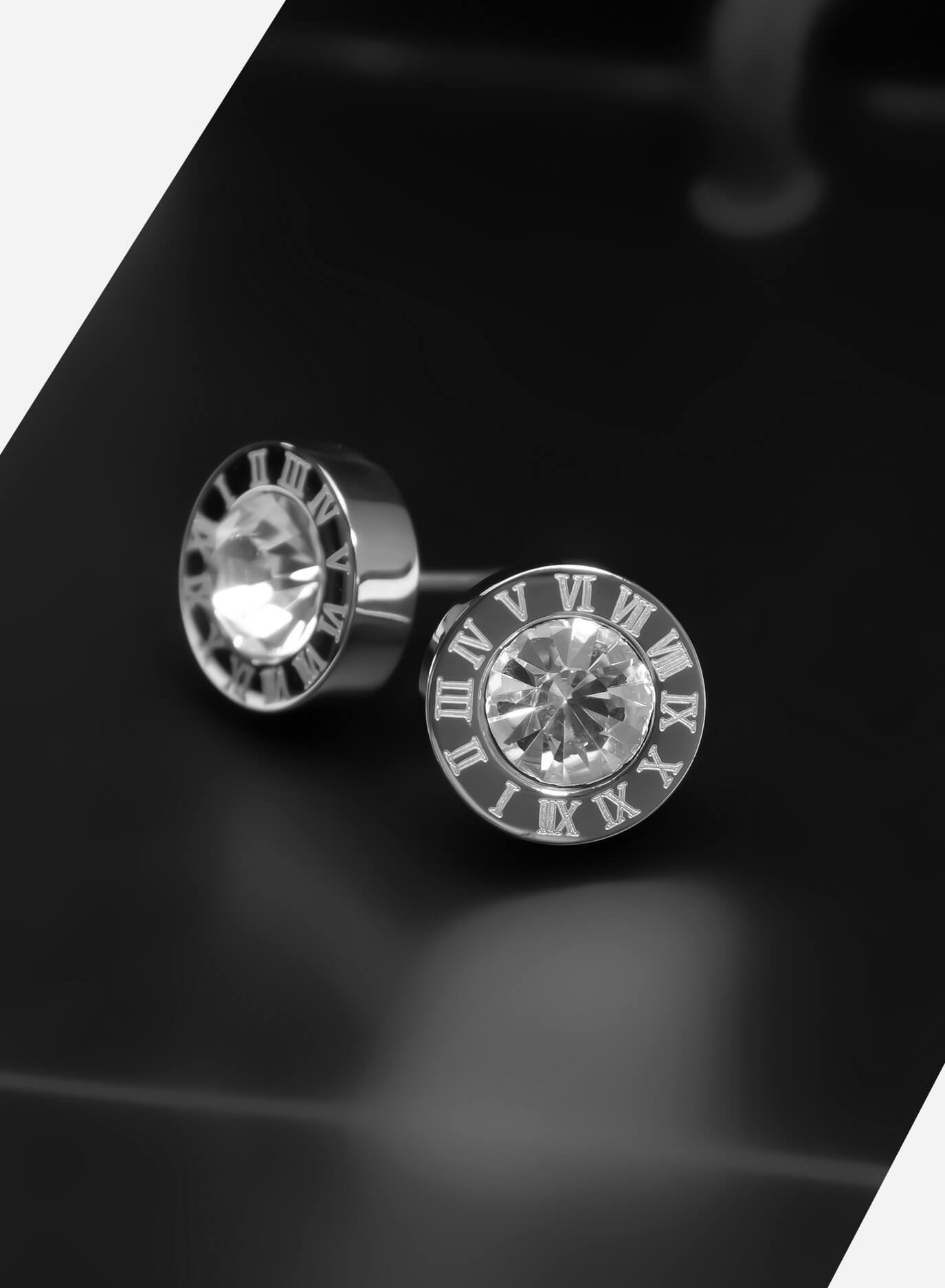 GD Roman Numeral Stud Earring