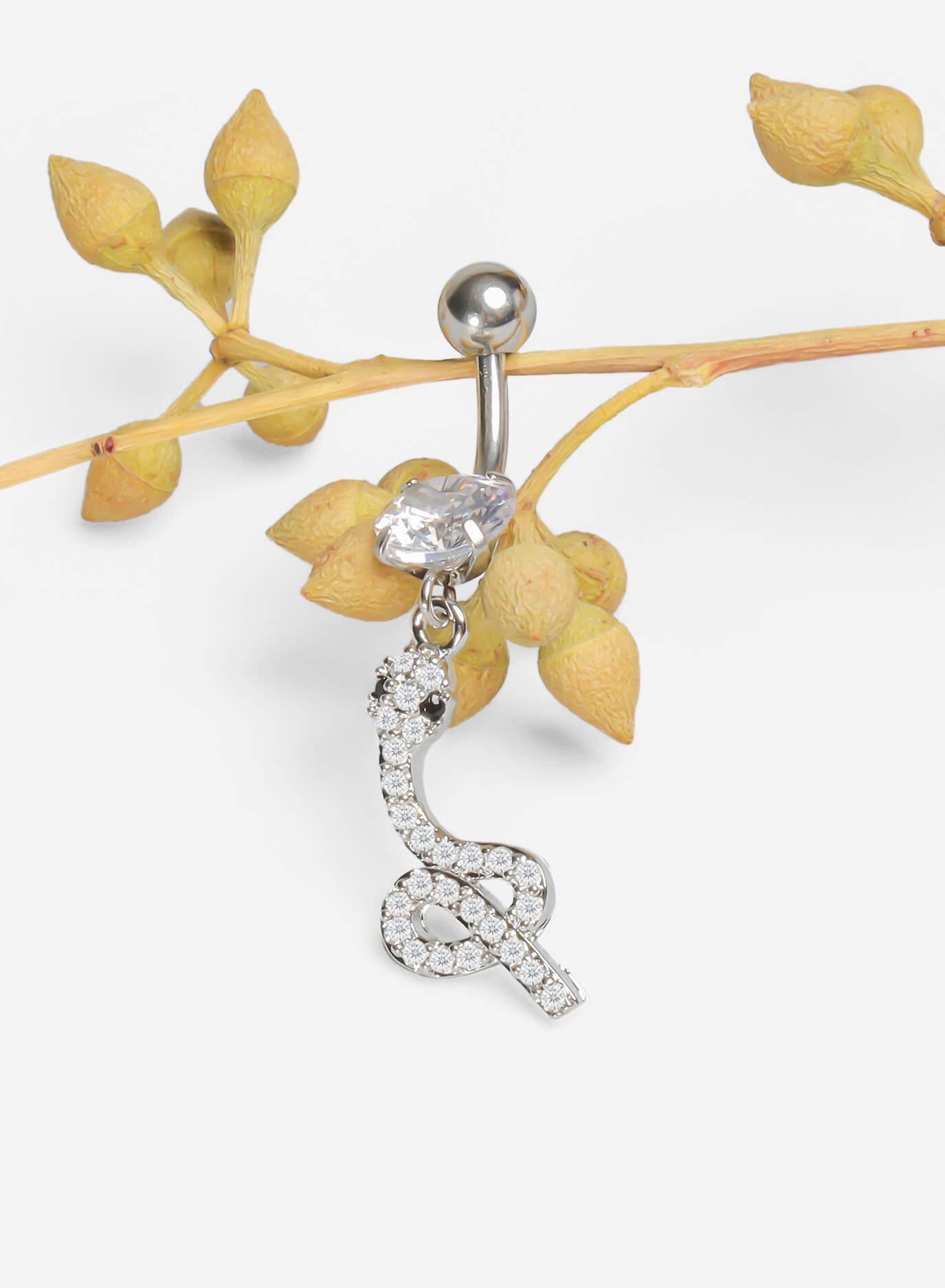 GD Diamante Snake Belly Ring