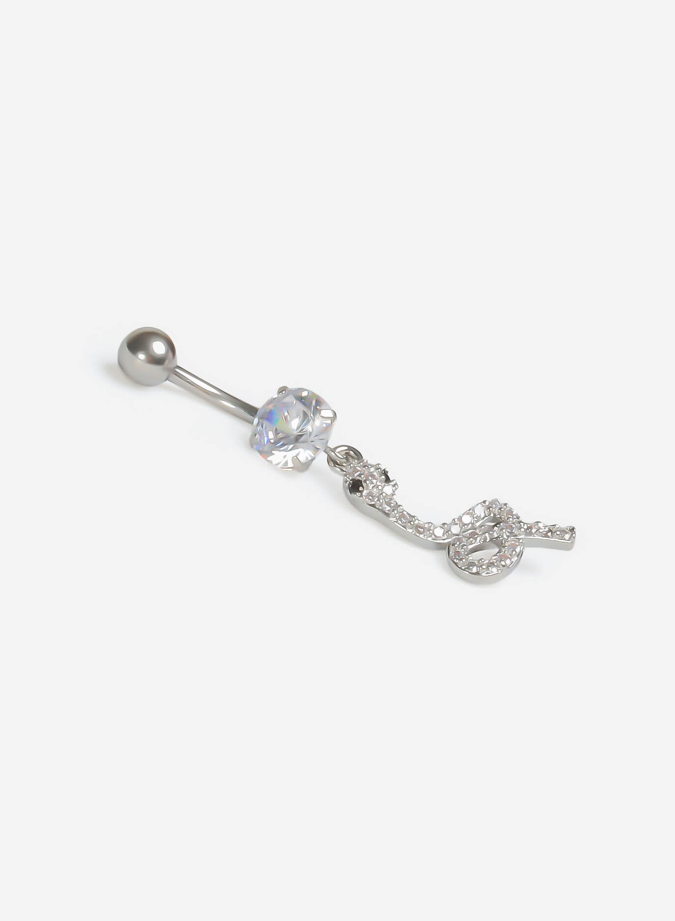 GD Diamante Snake Belly Ring