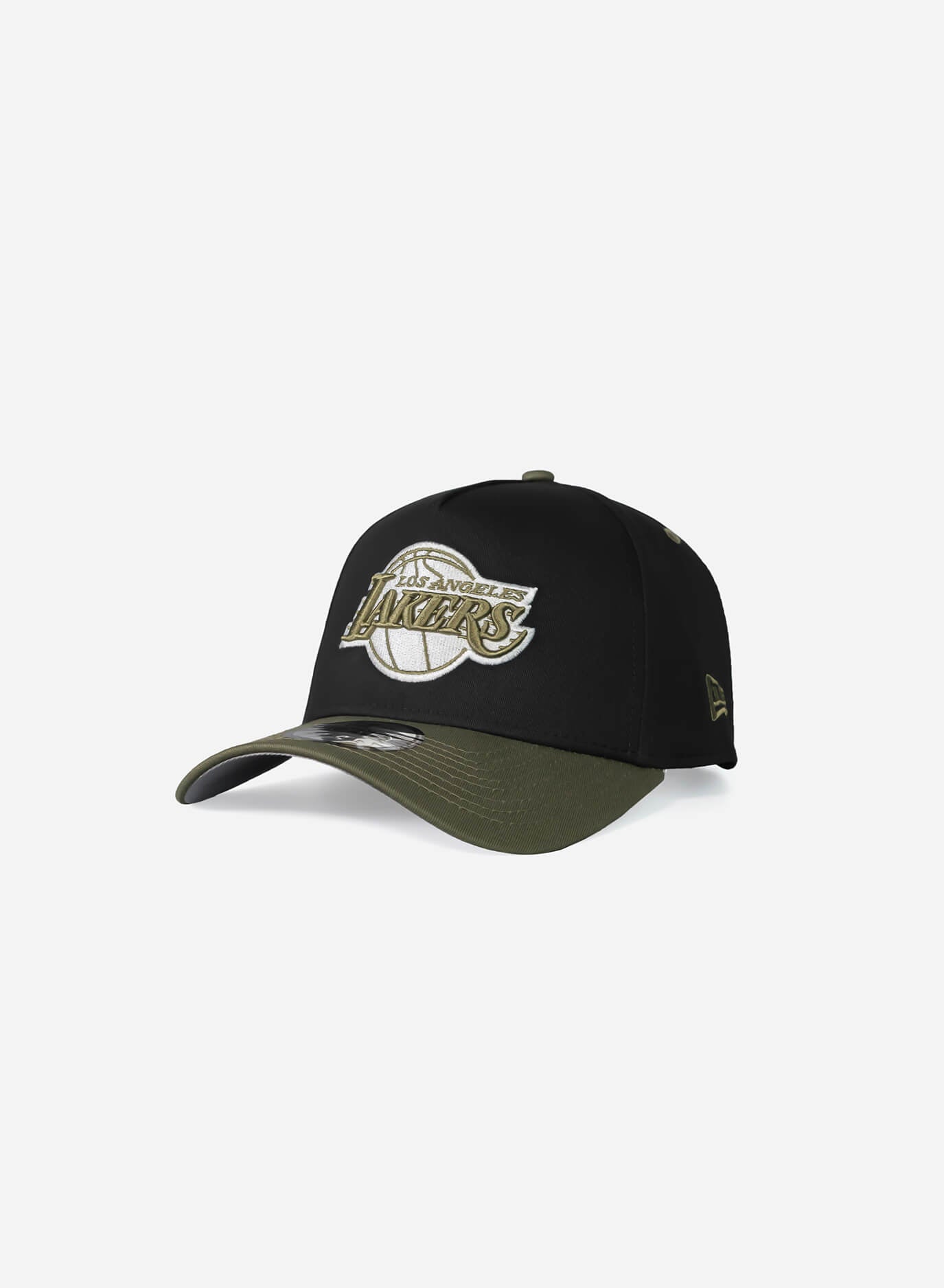 Los Angeles Lakers Black Olive 9Forty A-Frame Snapback