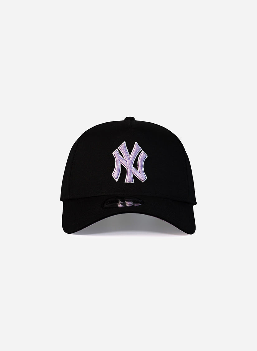 New York Yankees Black Lilac 9Forty A-Frame Snapback