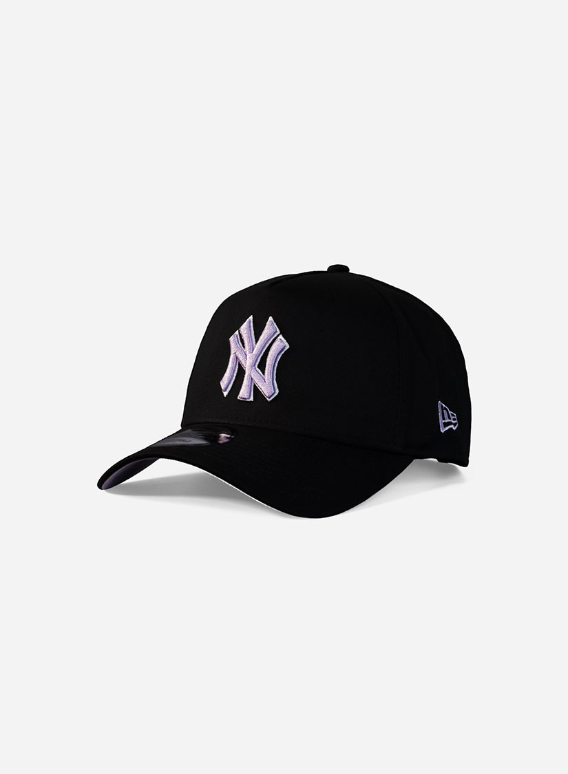 New York Yankees Black Lilac 9Forty A-Frame Snapback