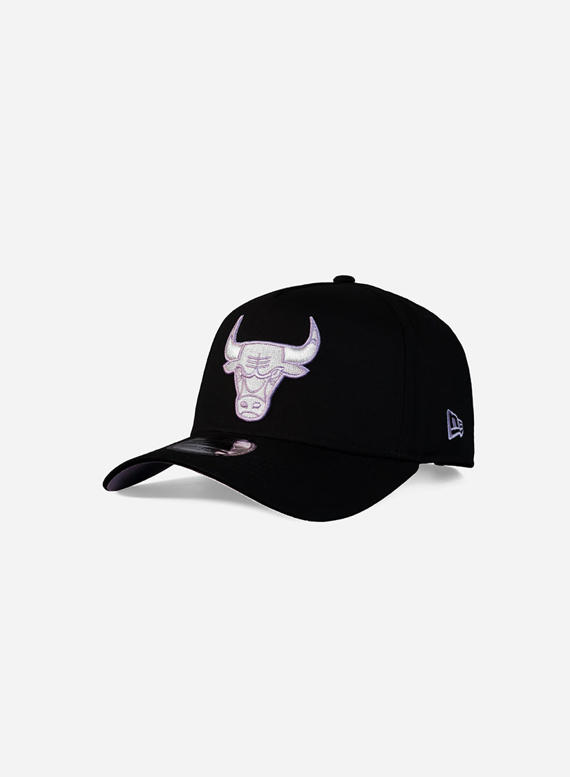 Chicago Bulls Black Lilac 9Forty A-Frame Snapback