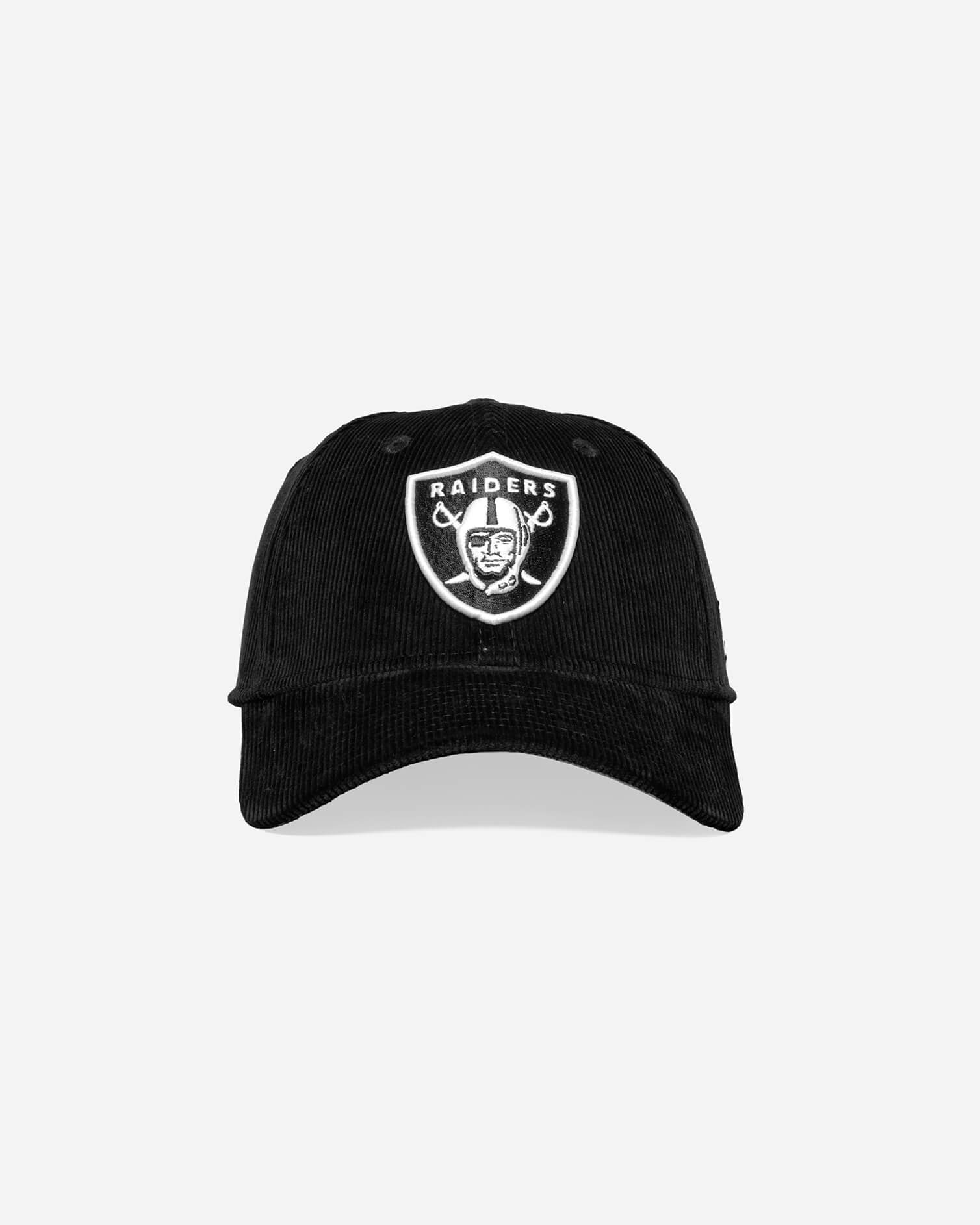 Las Vegas Raiders Black Cord Fitted Cap