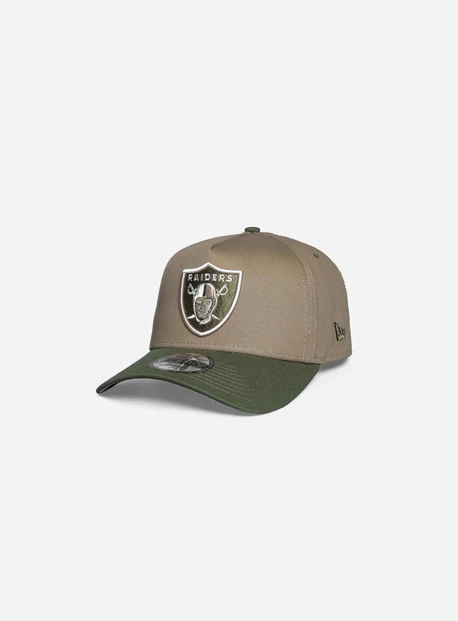 Las Vegas Raiders Khaki Olive Surplus 9Forty A-Frame Snapback