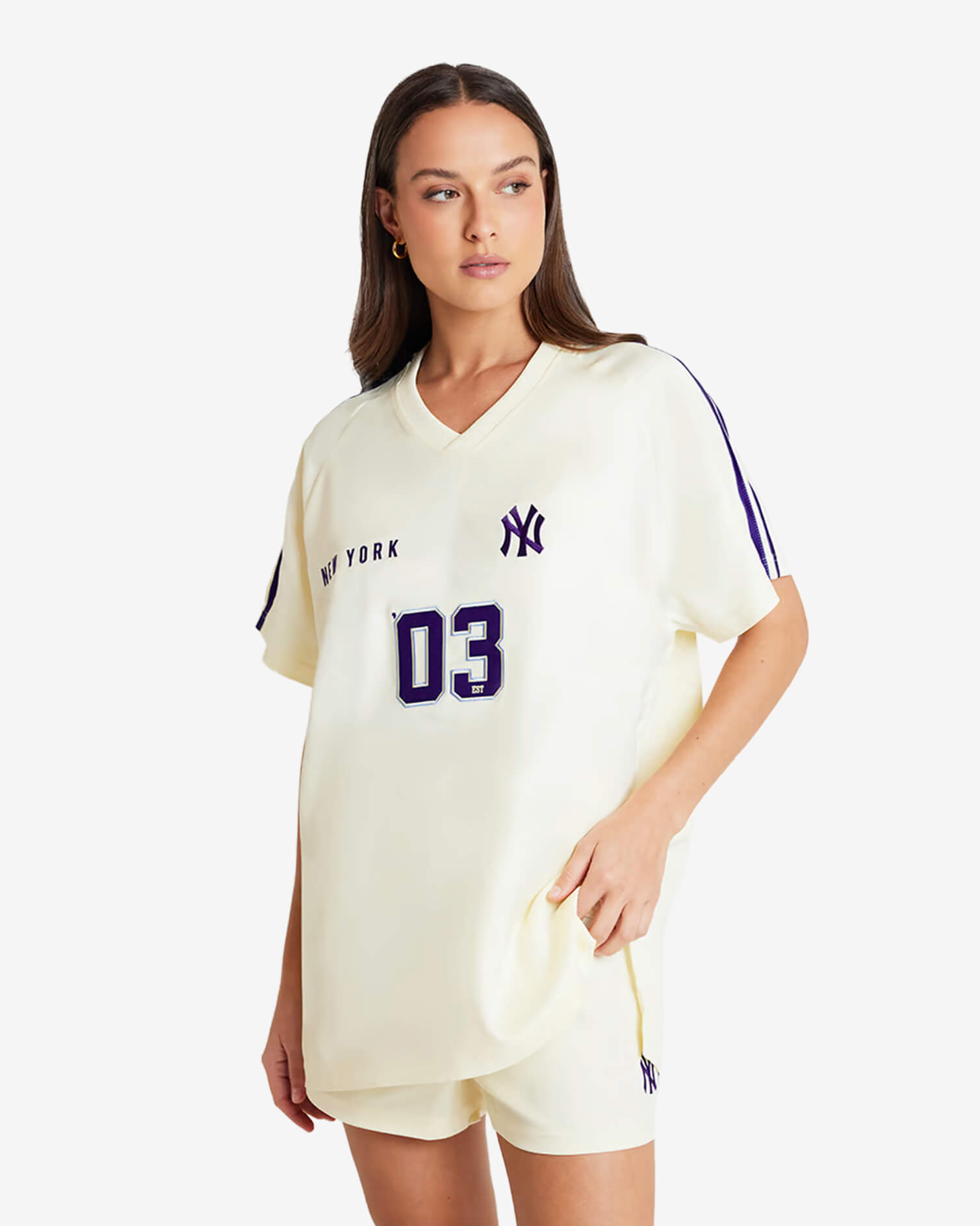 New York Yankees Stripe Football Jersey