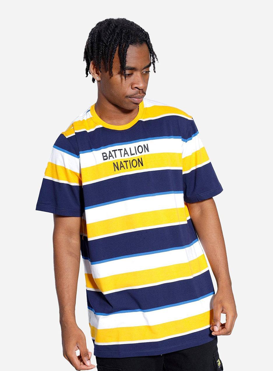 Battalion Stripe Tee Round Neck T-Shirt