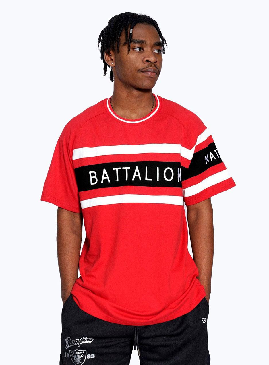 Battalion Striped Round Neck T-Shirt