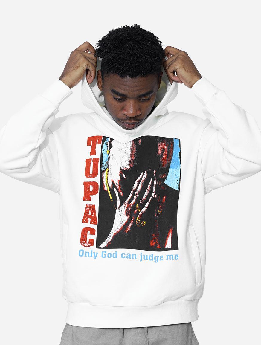 Tupac God Can Judge Me Oversized Hoodie