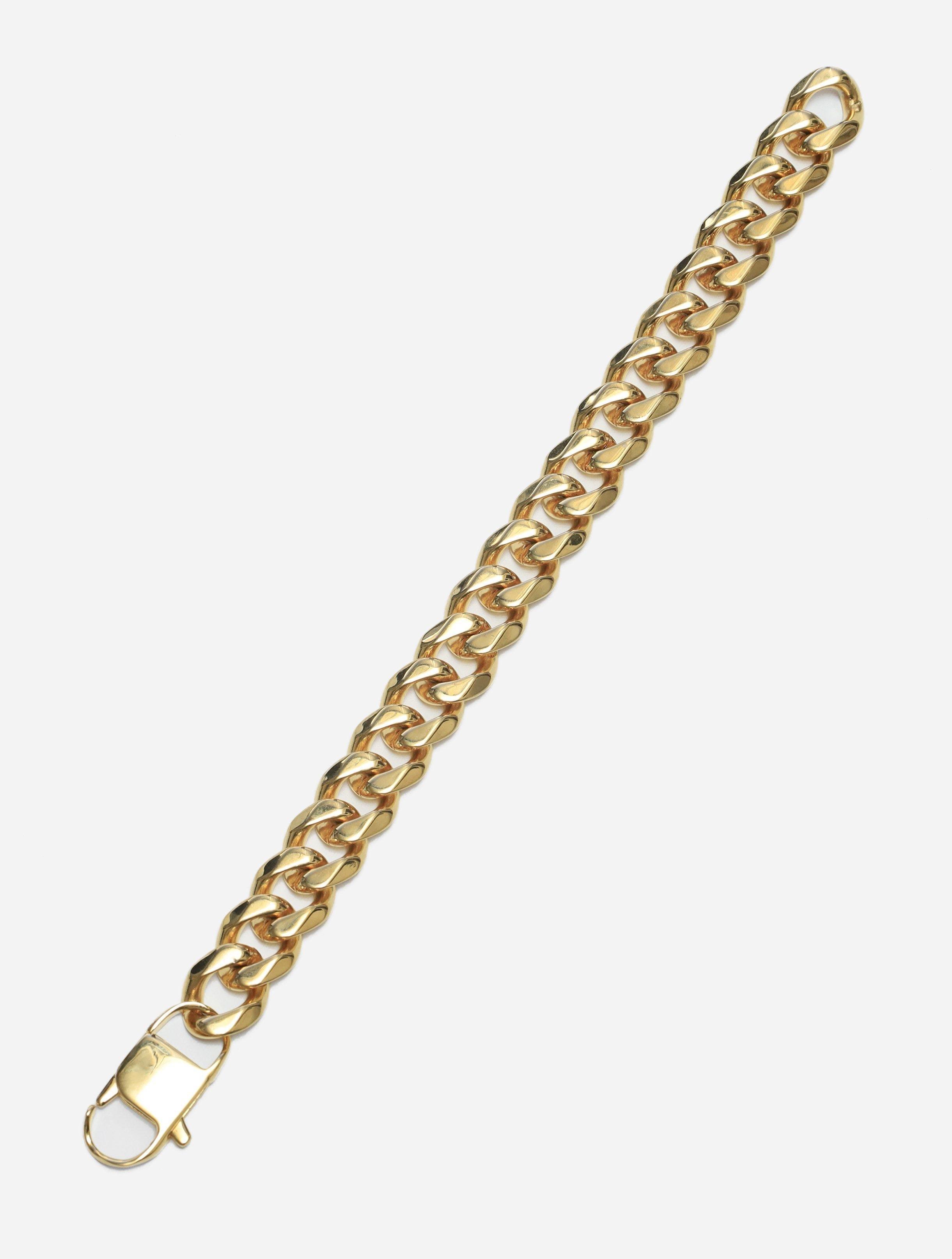 Gracias Dios Cuban Link 9 15MM Bracelet - Challenger Streetwear