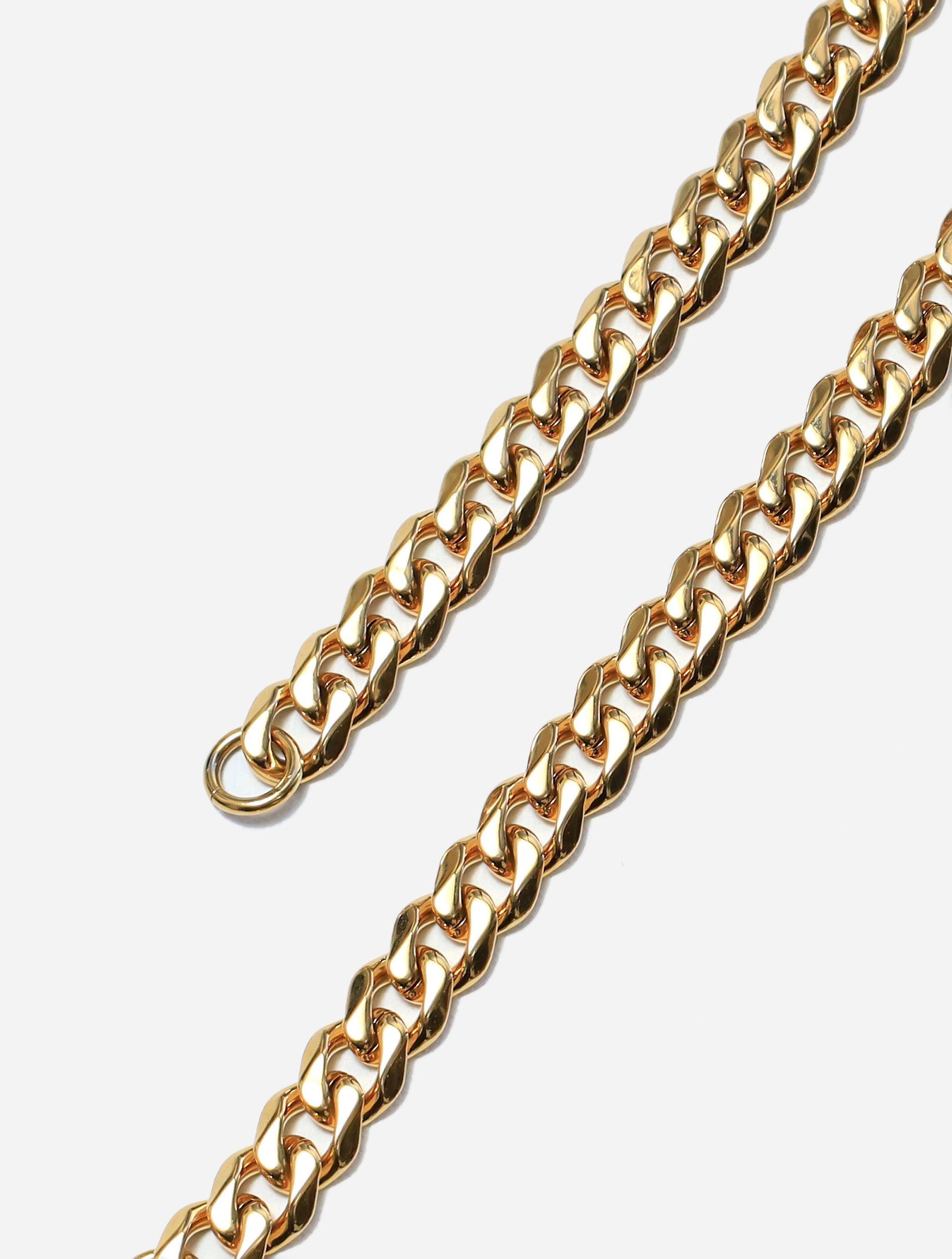 Gracias Dios Cuban Link 9 7MM Bracelet - Challenger Streetwear