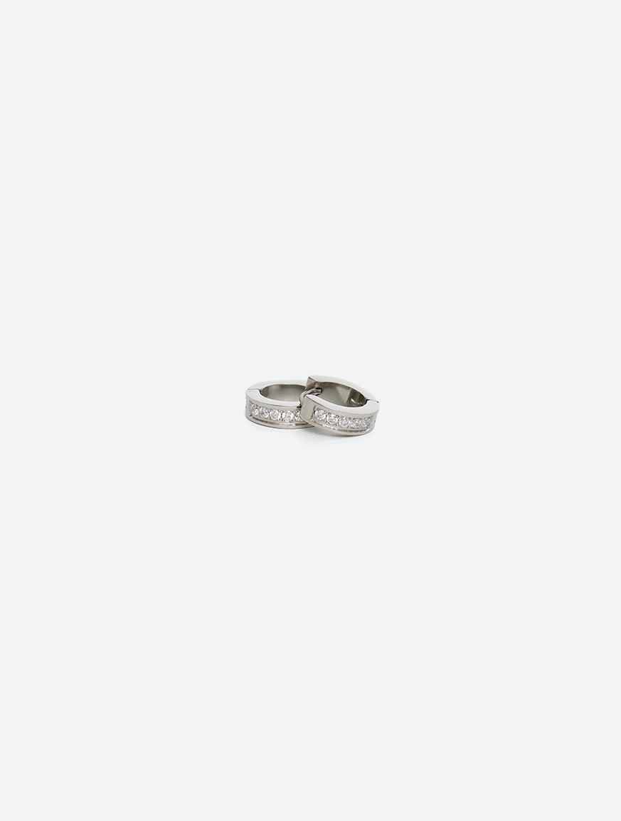 Gracias Dios GD Classic Diamond Hinged Thick Hoops Earrings - Challenger Streetwear