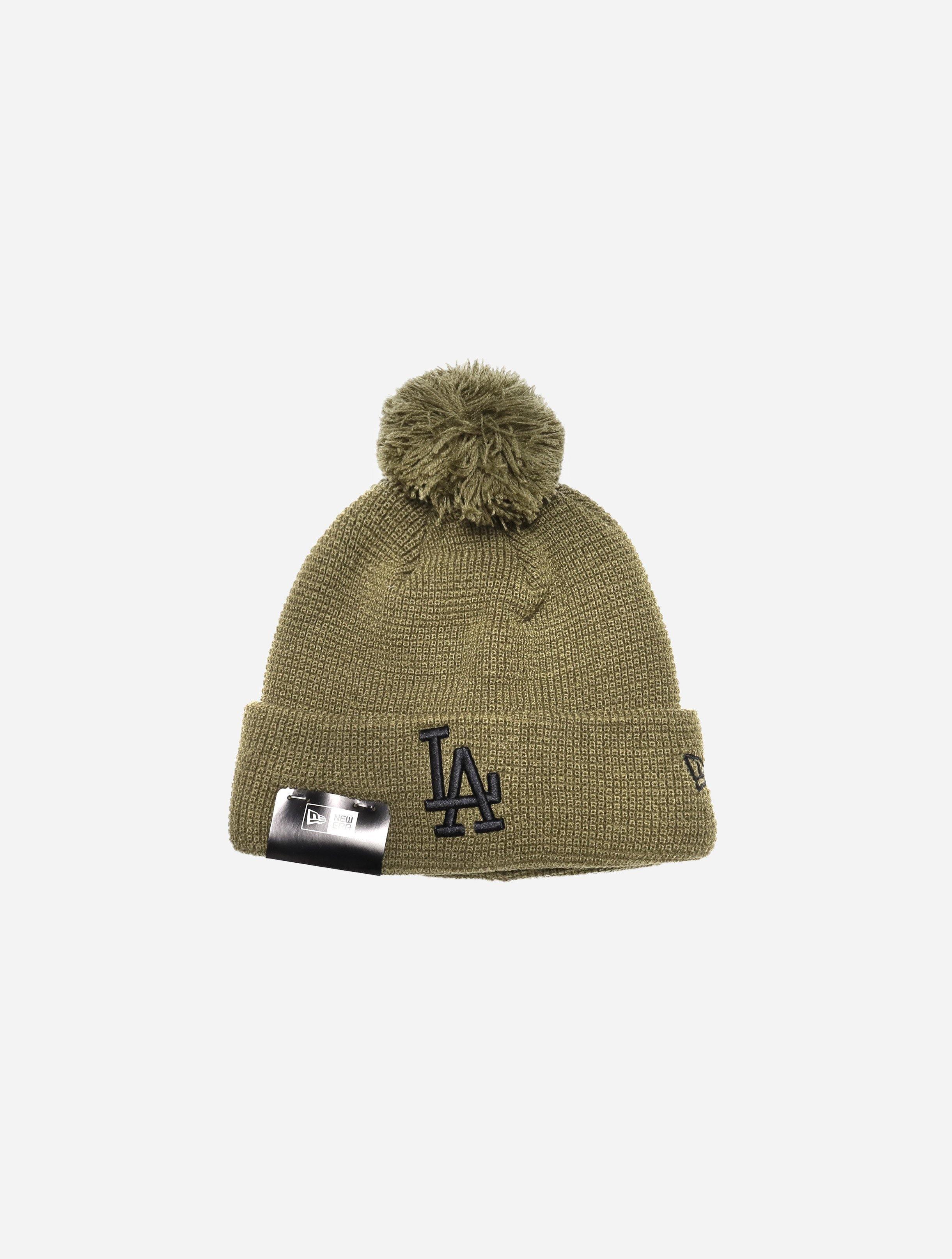 New Era Knit Medium Los Angles Dodgers Pom Beanie - Challenger Streetwear