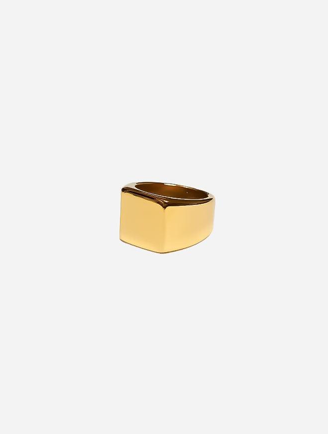 Gracias Dios Square Signet Ring - Challenger Streetwear