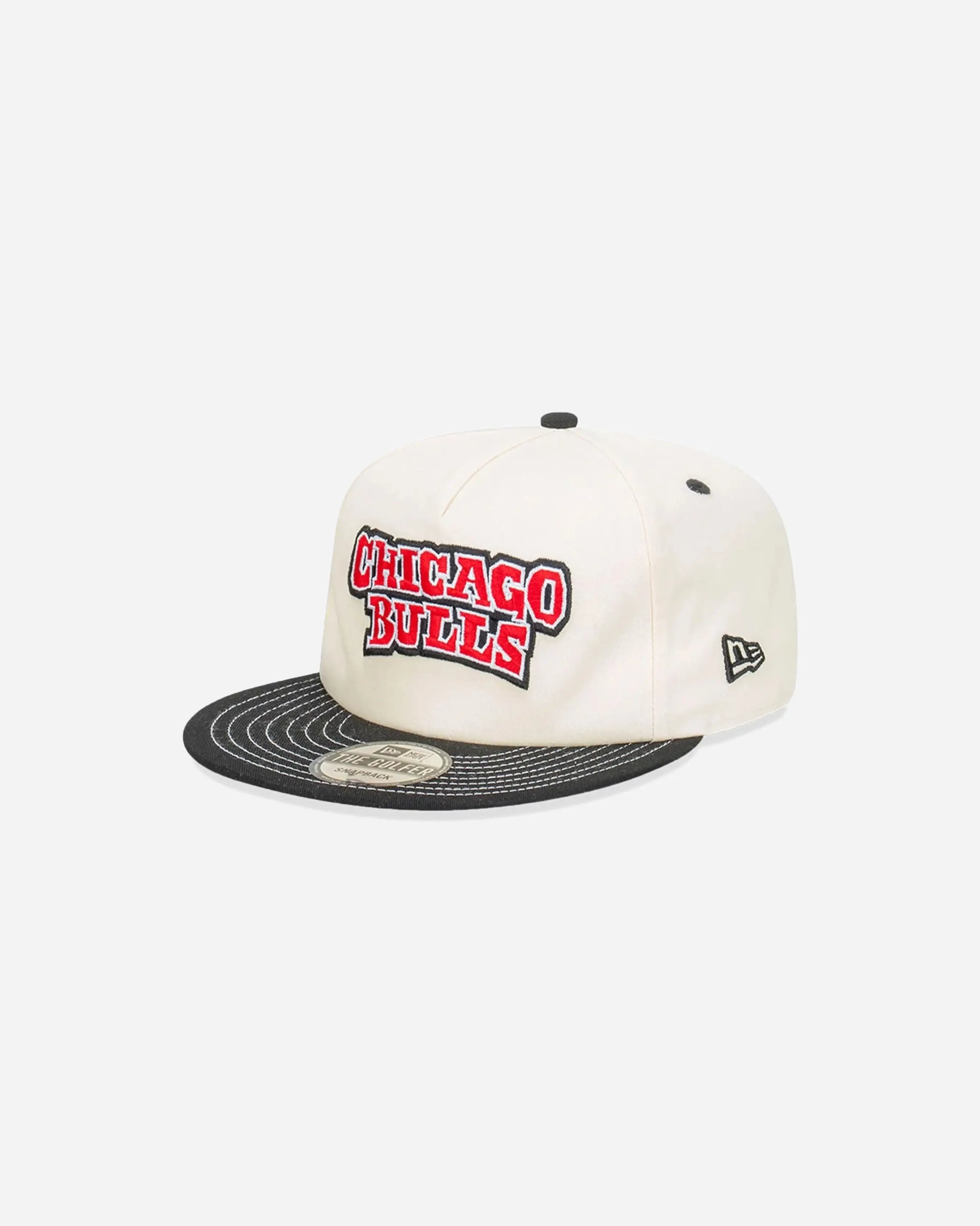 Chicago Bulls Cut N Paste White Golfer Snapback Adjustable Cap