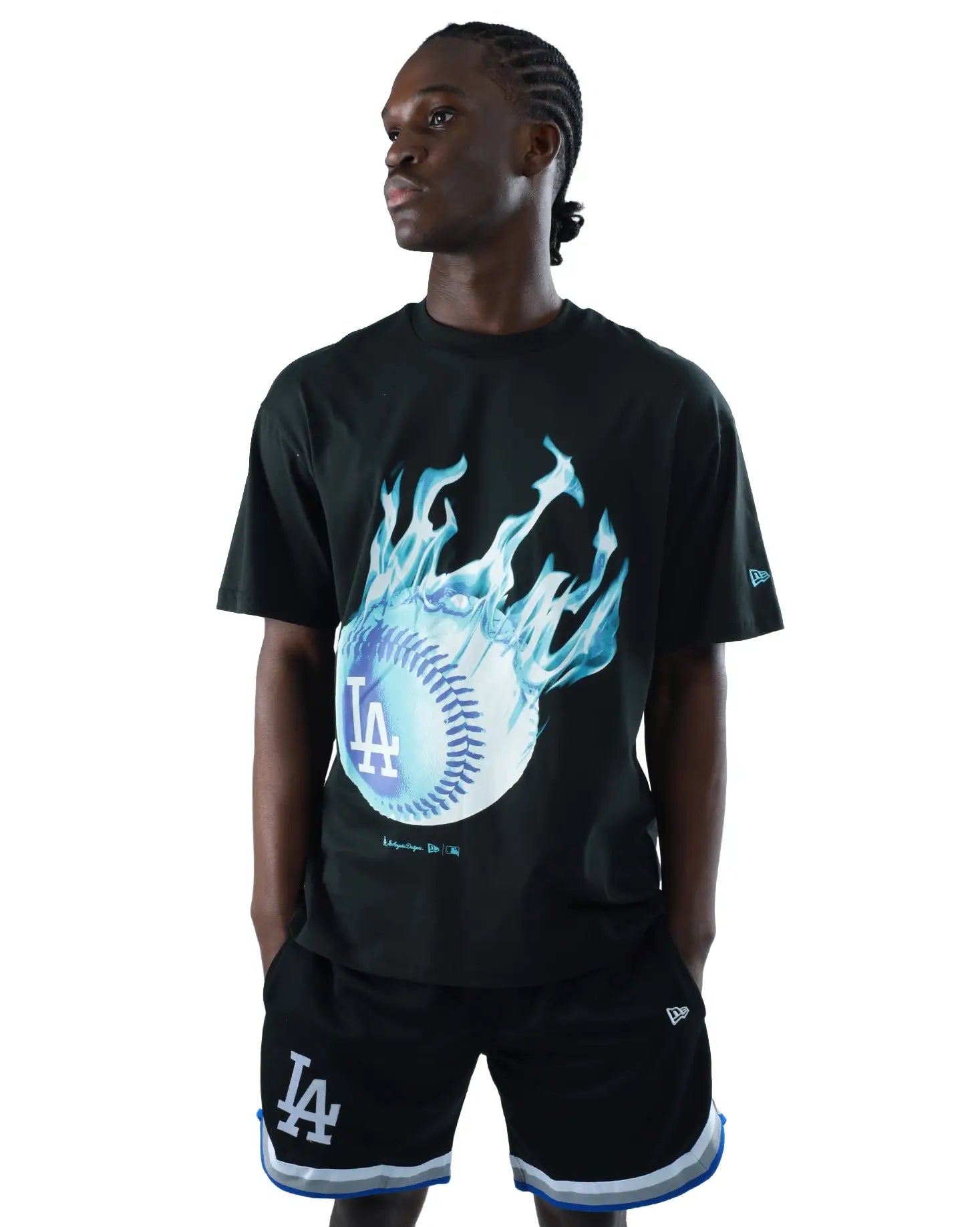 Los Angeles Dodgers On Fire Oversized T-Shirt