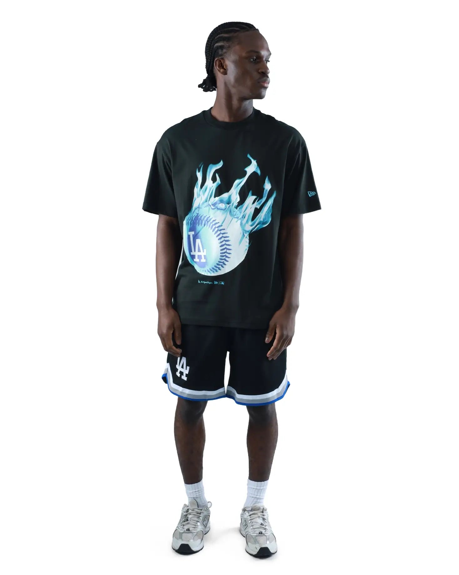 Los Angeles Dodgers On Fire Oversized T-Shirt