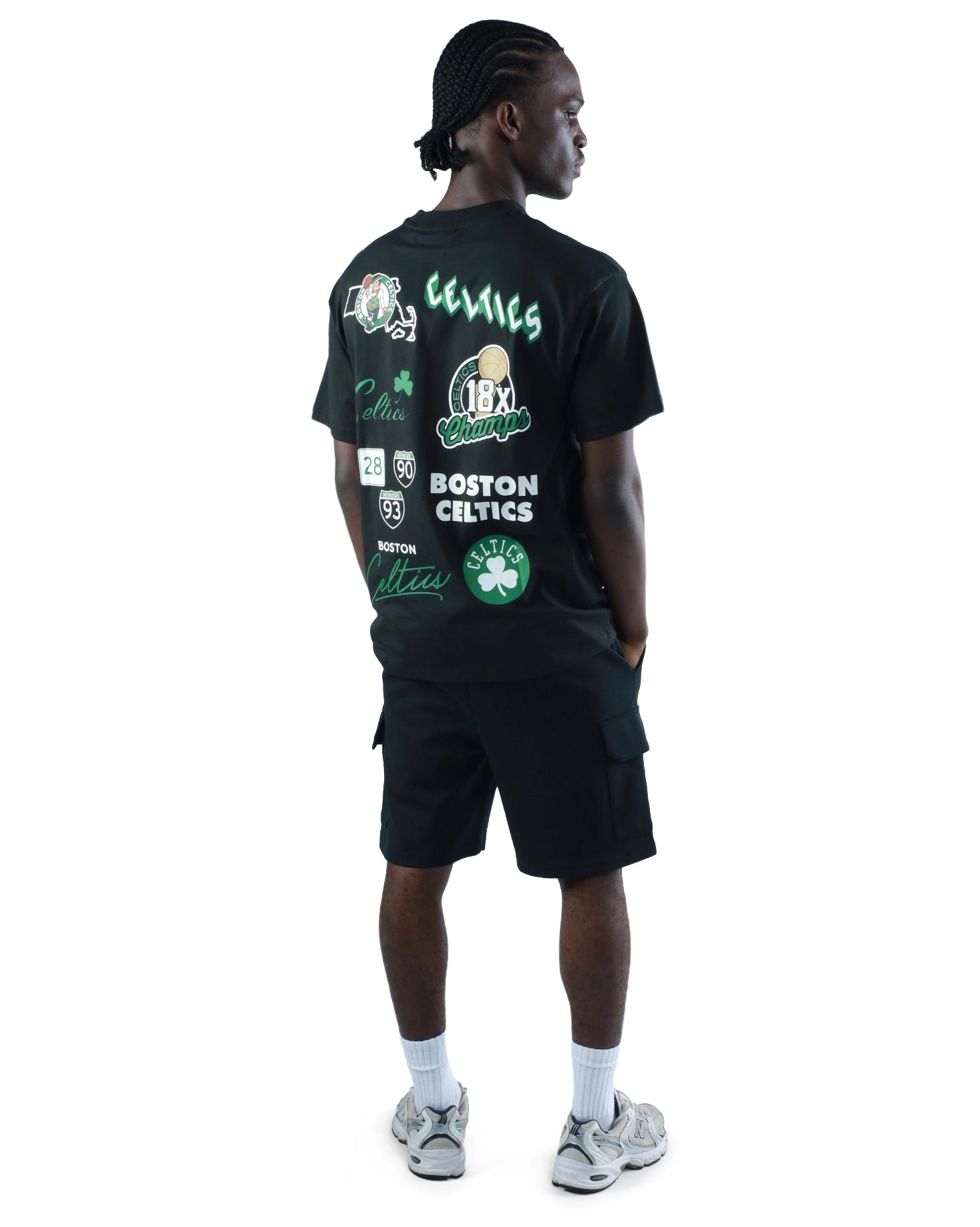Boston Celtics Repeat NBA Logo Oversized T-Shirt