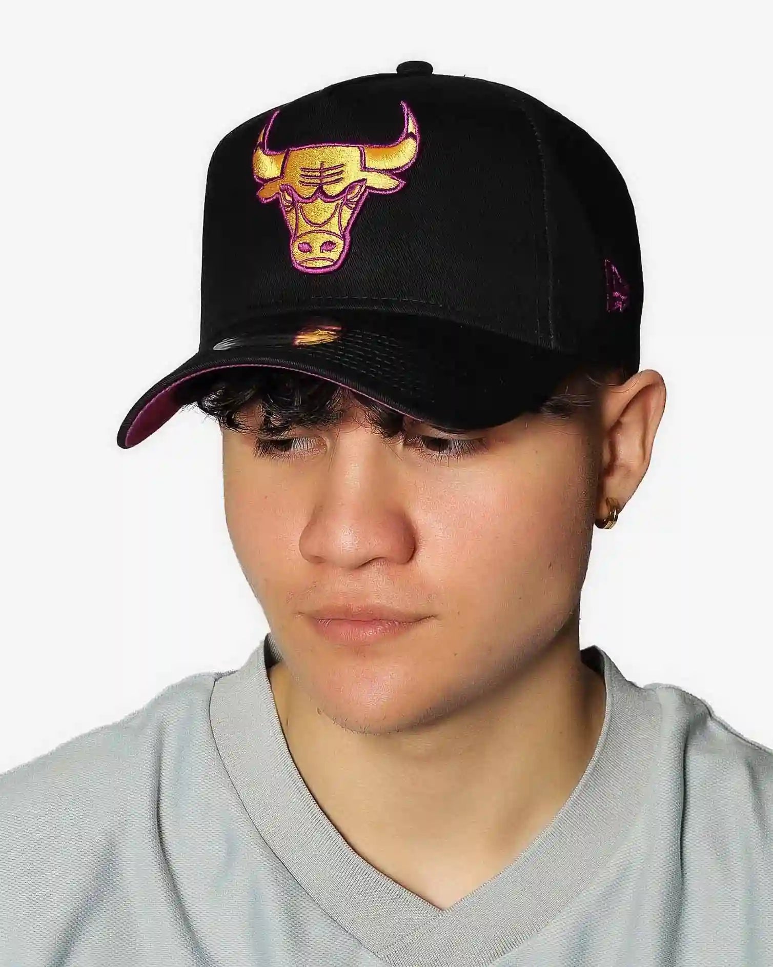 Chicago Bulls Passionfruit 9FORTY A-Frame Snapback
