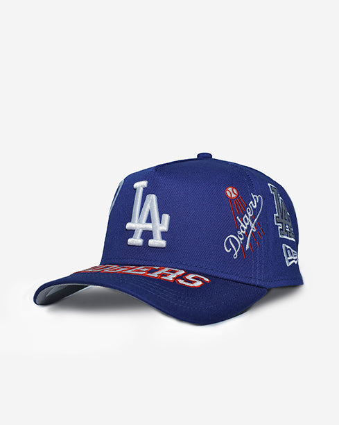 Dodgers All Over Logos 9FORTY Snapback
