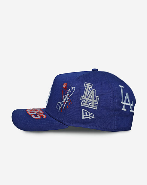 Dodgers All Over Logos 9FORTY Snapback
