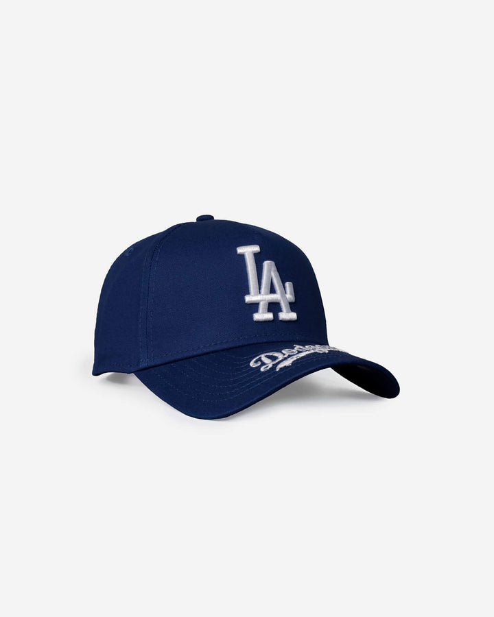 Dodgers Team Visor Wordmark A-Frame Snapback AU