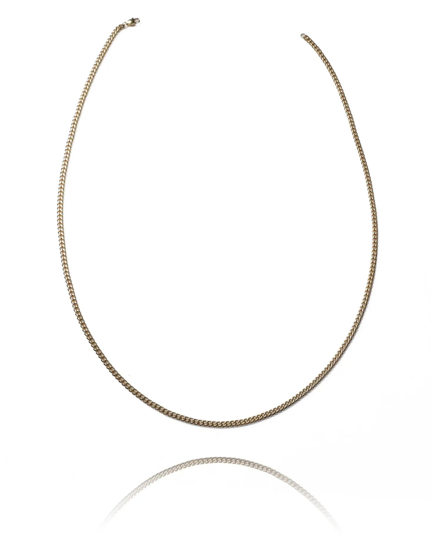 GD Cubic Stainless Steel Chain Gold Plated