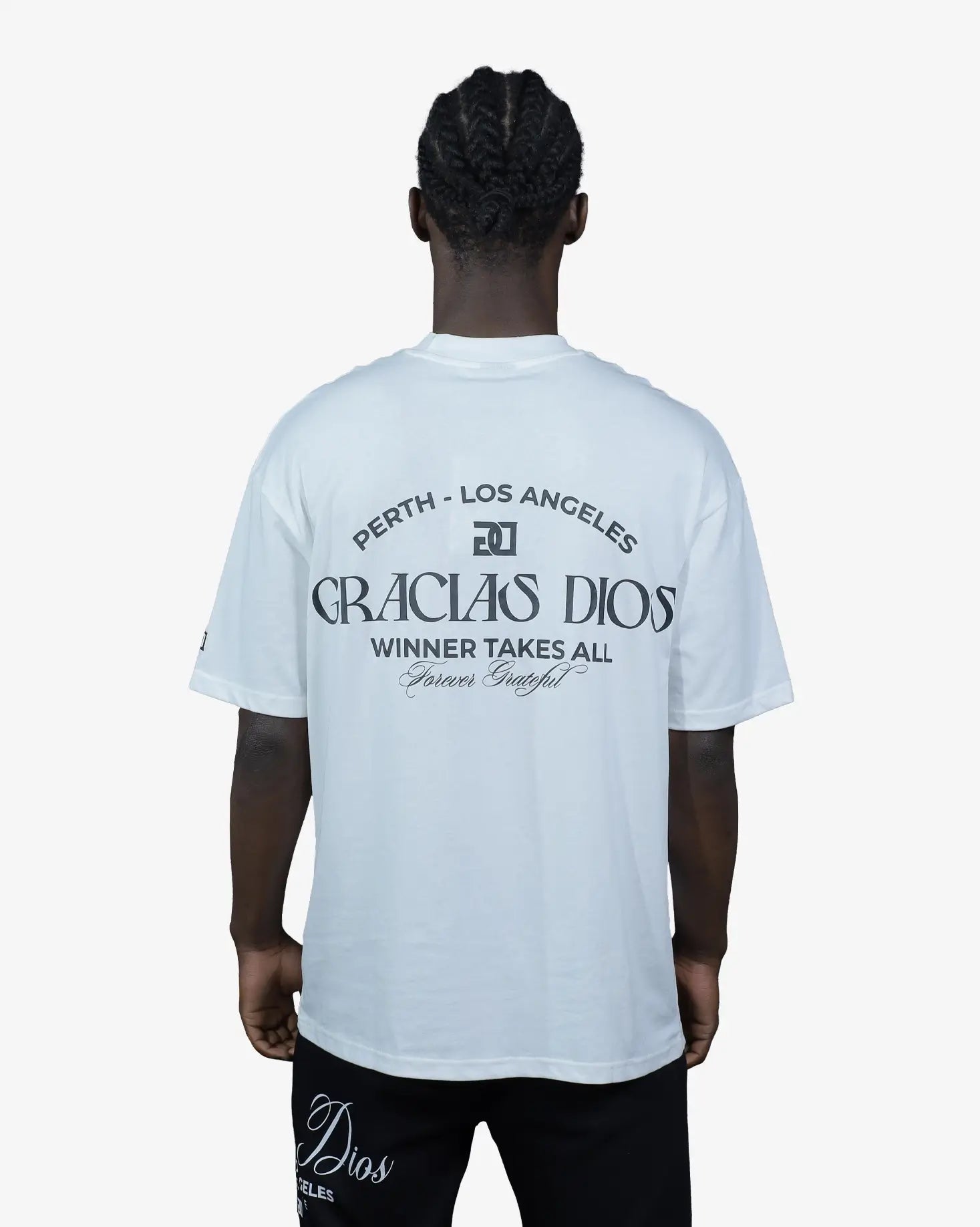 Gracias Dios White Essential Oversized T-Shirt