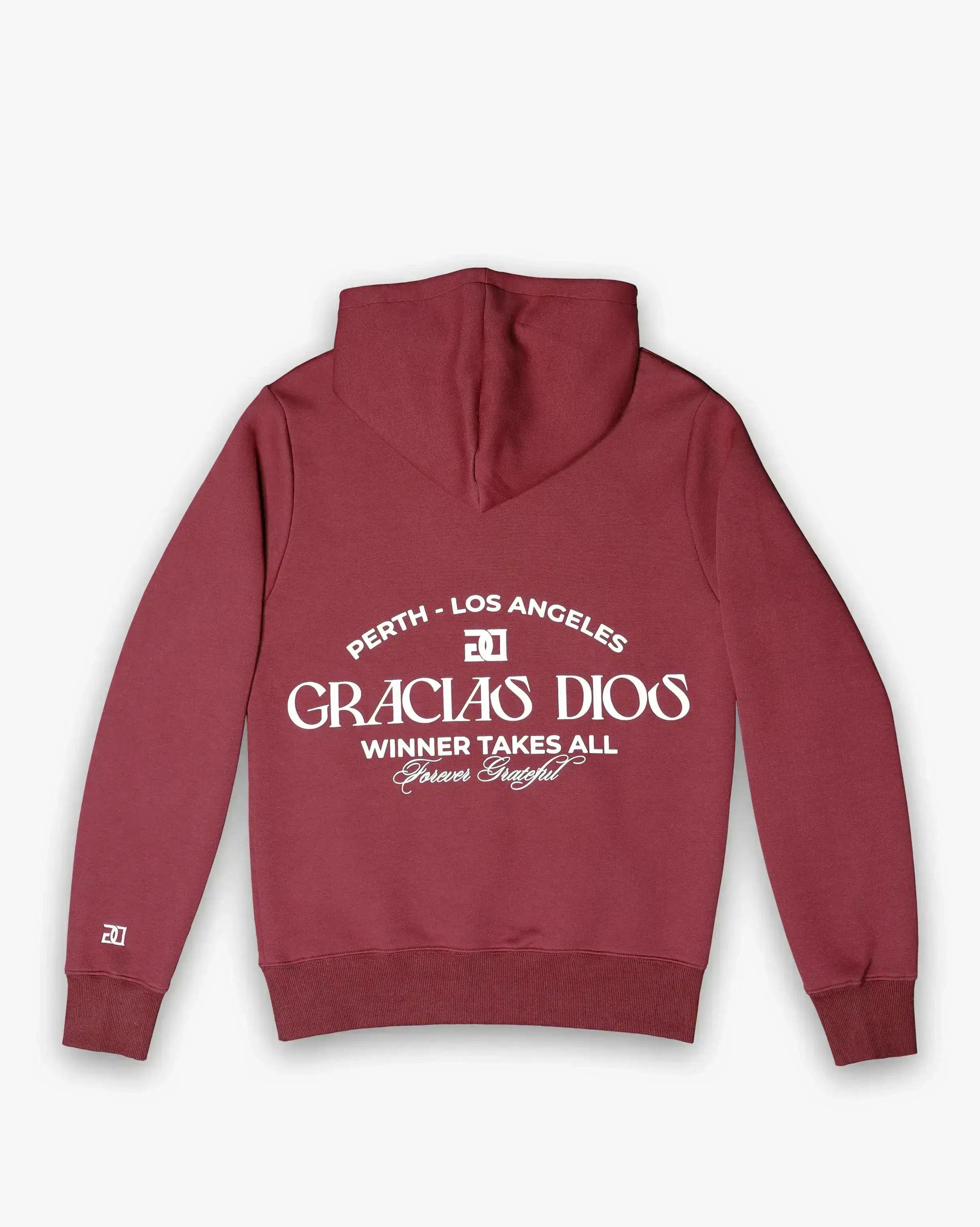 Gracias Dios Essential Maroon Hoodie