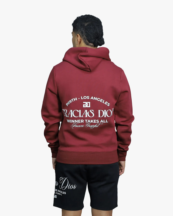Gracias Dios Essential Maroon Hoodie
