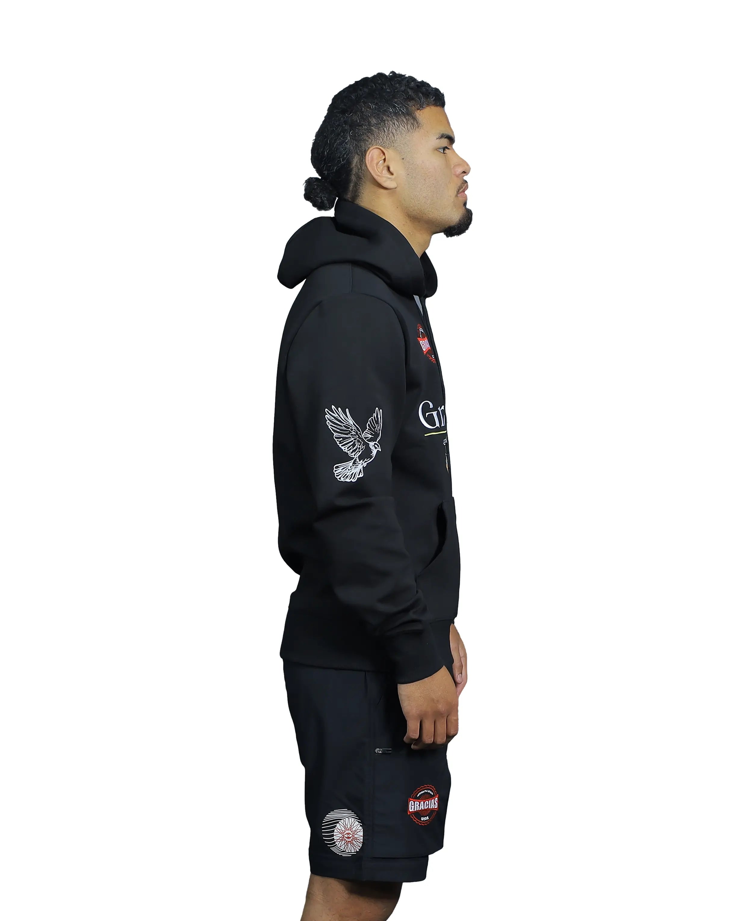 Gracias Dios Premium Patch Hoodie