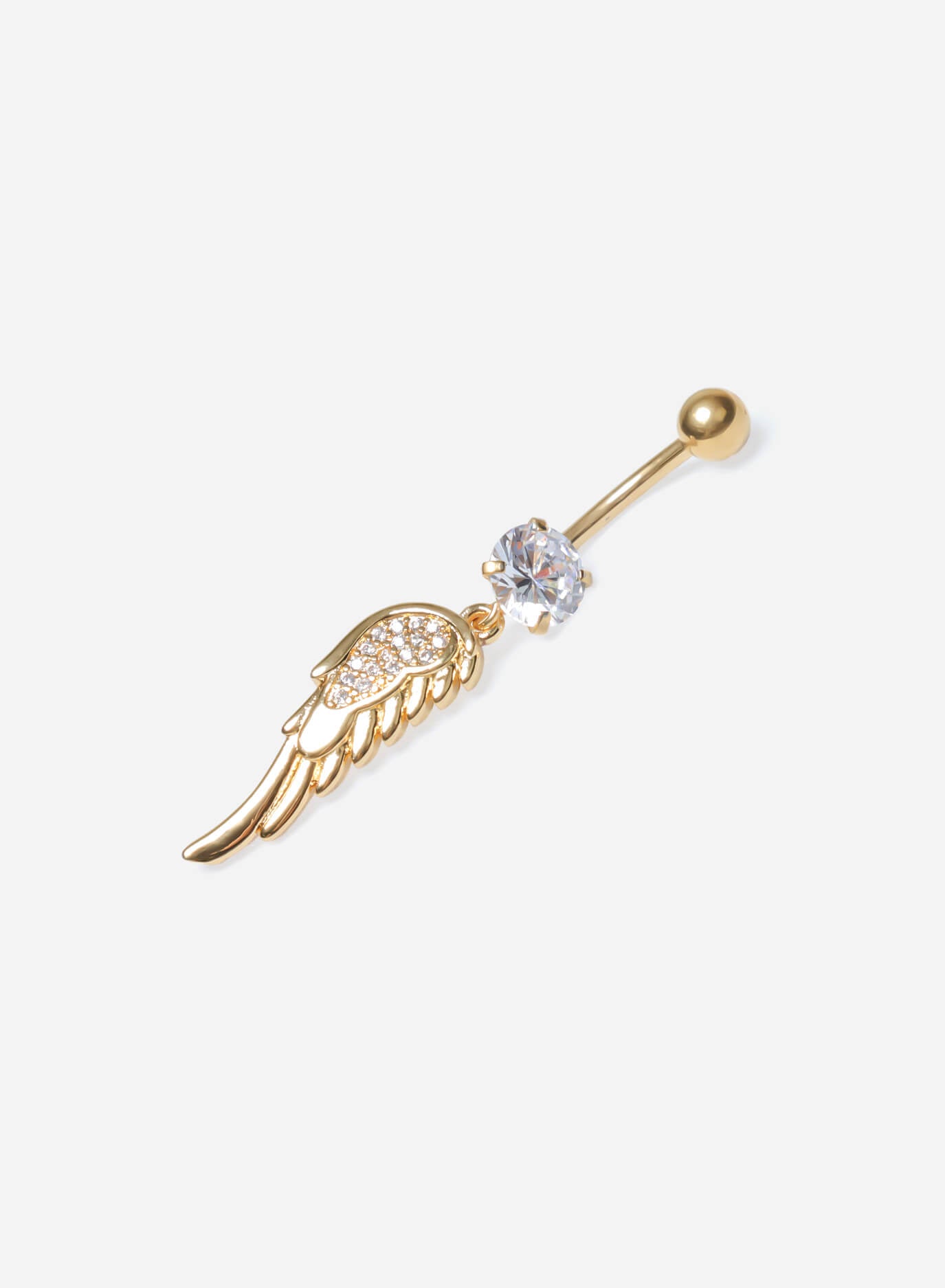 GD Angel Wing Dangle Belly Ring