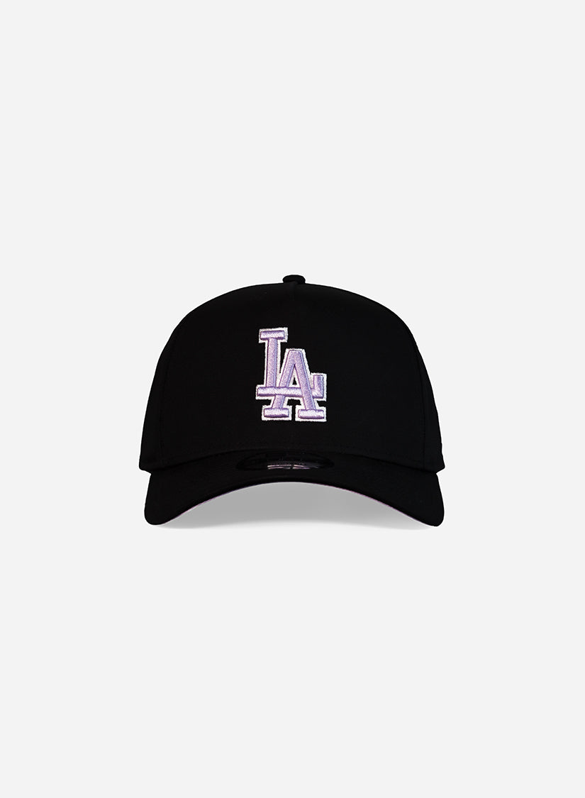 Los Angeles Dodgers Black Lilac 9Forty A-Frame Snapback