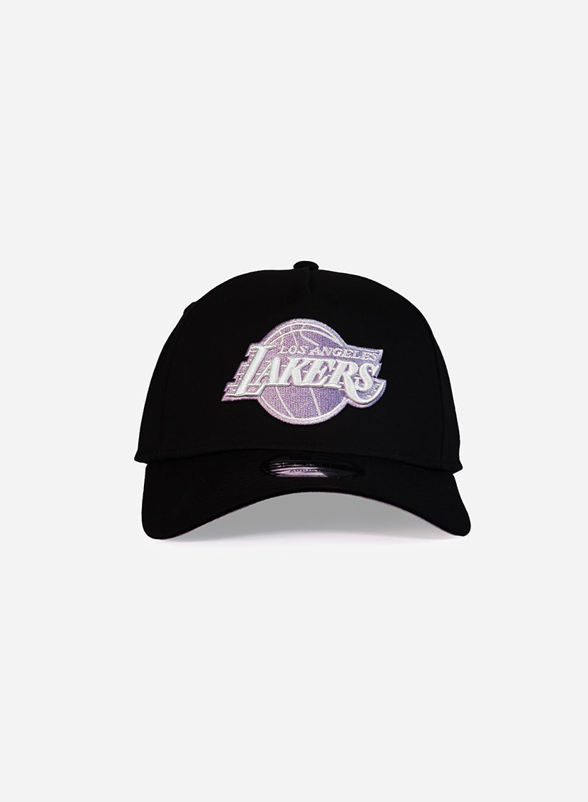Los Angeles Lakers Black Lilac 9Forty A-Frame Snapback