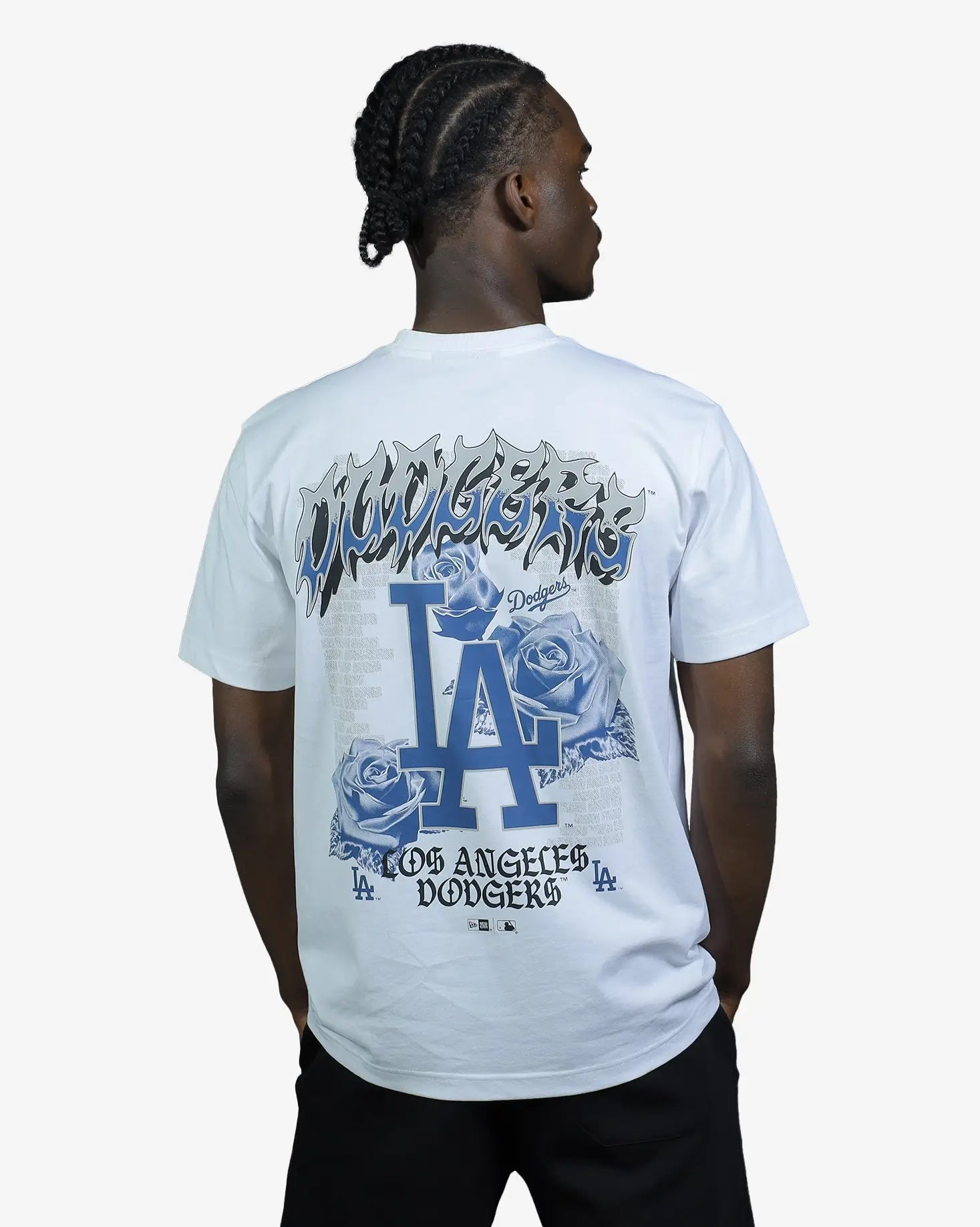 Los Angeles Dodgers Trend pop Grunge Rose T-Shirt