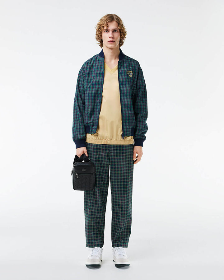 Lacoste Leather Monogram Satchel