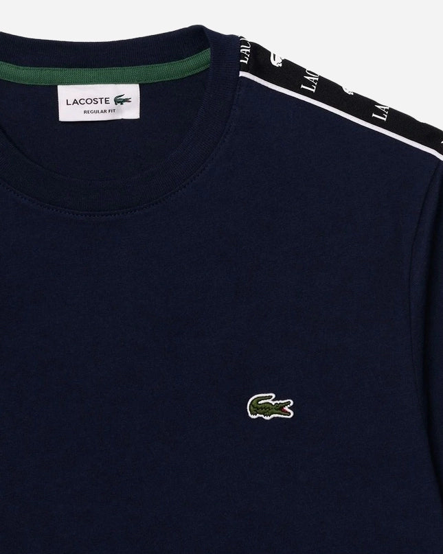 Lacoste Navy Tape Jersey T-Shirt

