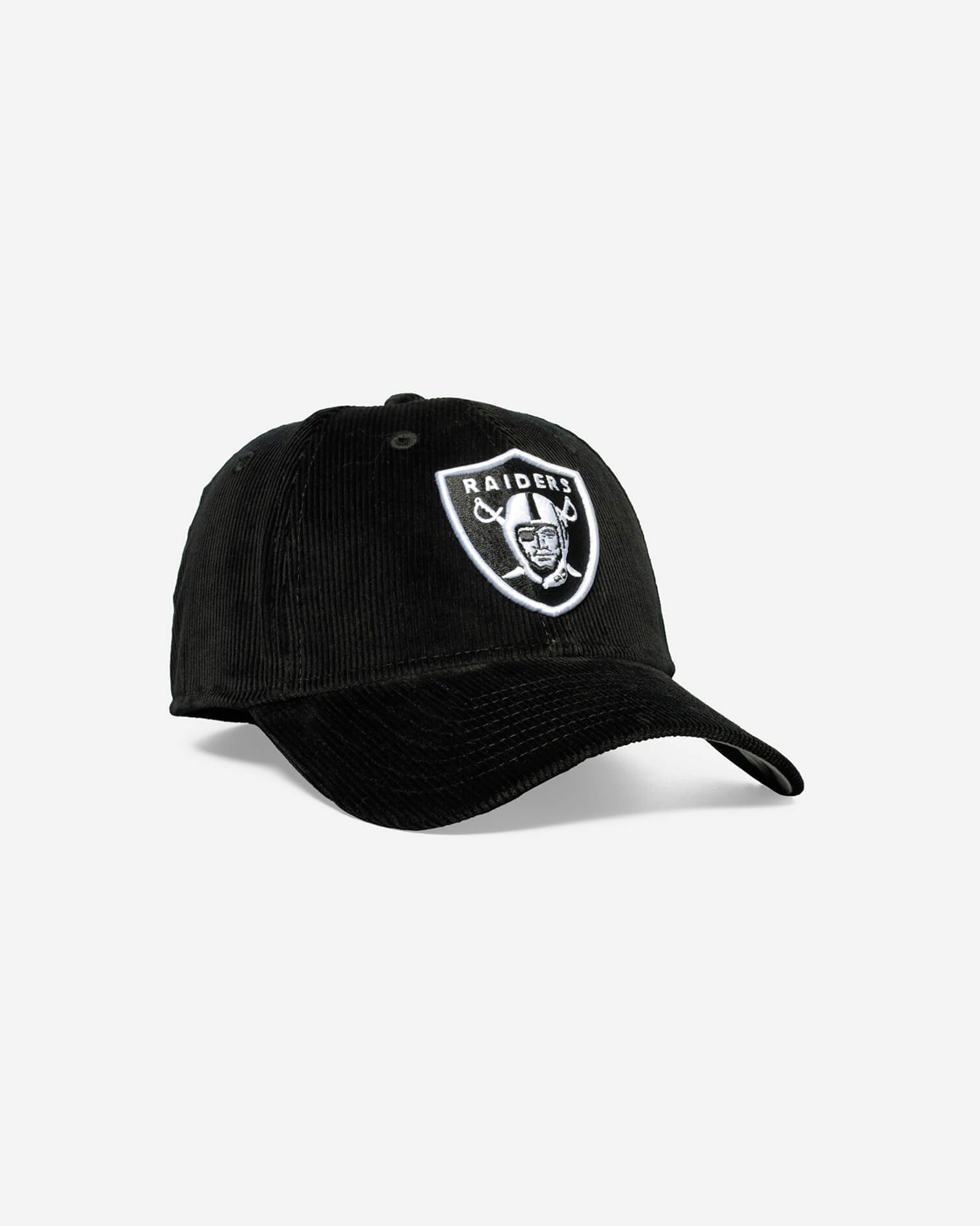 Las Vegas Raiders Black Cord Fitted Cap
