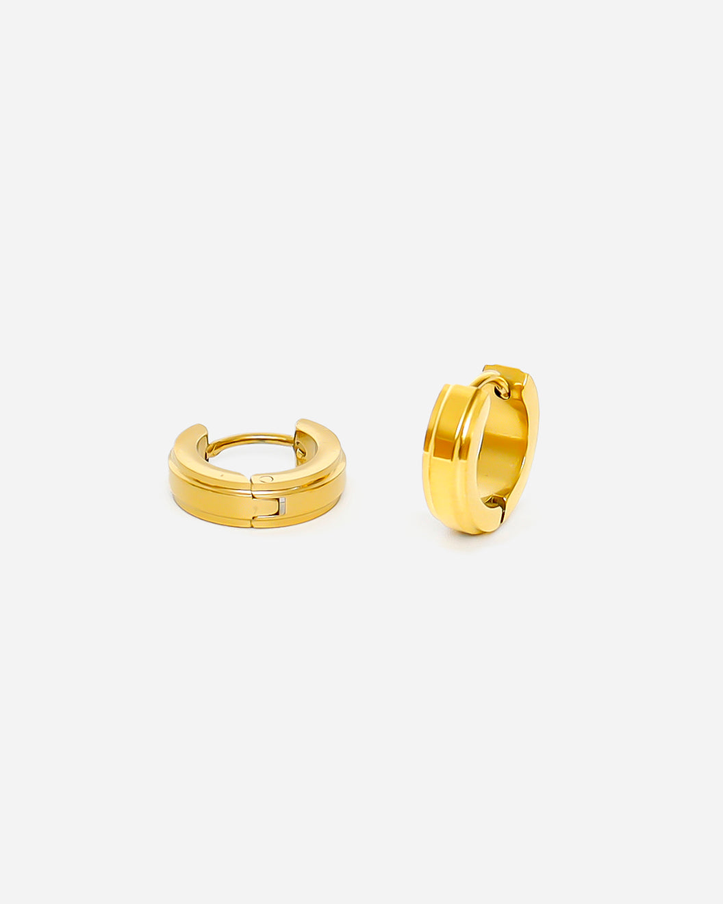 GD Circle Hoop Earrings Gold Plated