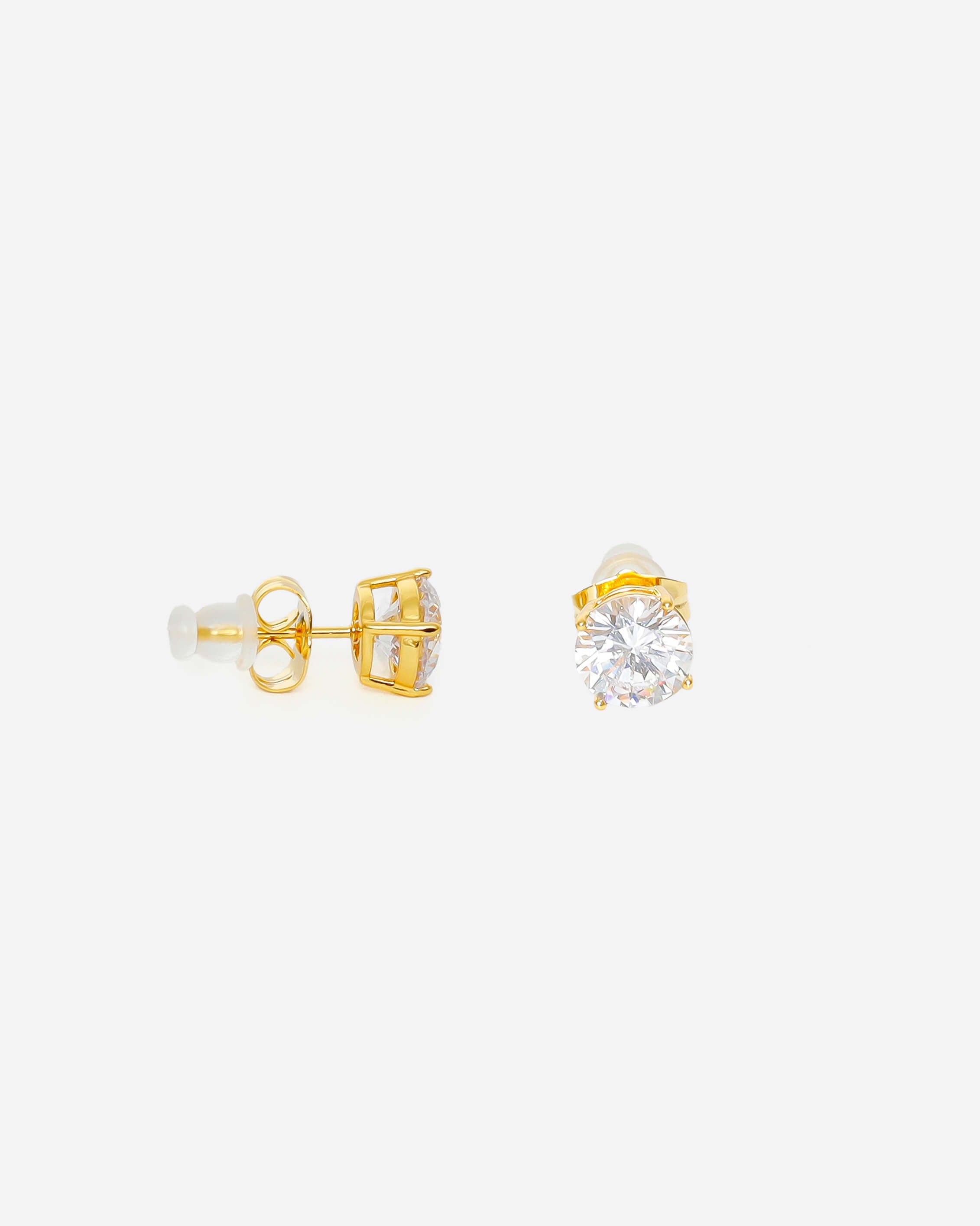 GD Hexagon Circle Gold Plated Earrings