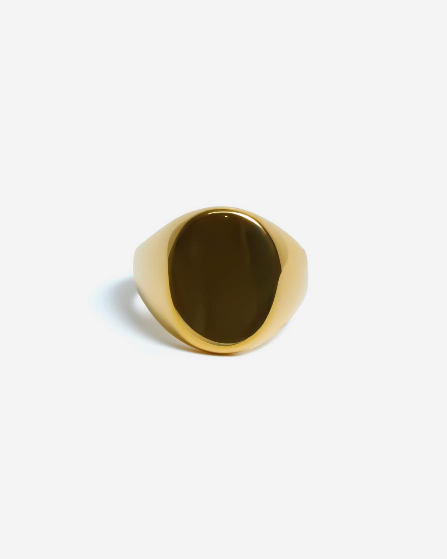 GD Classic Oval Signet Ring – Gold Plated