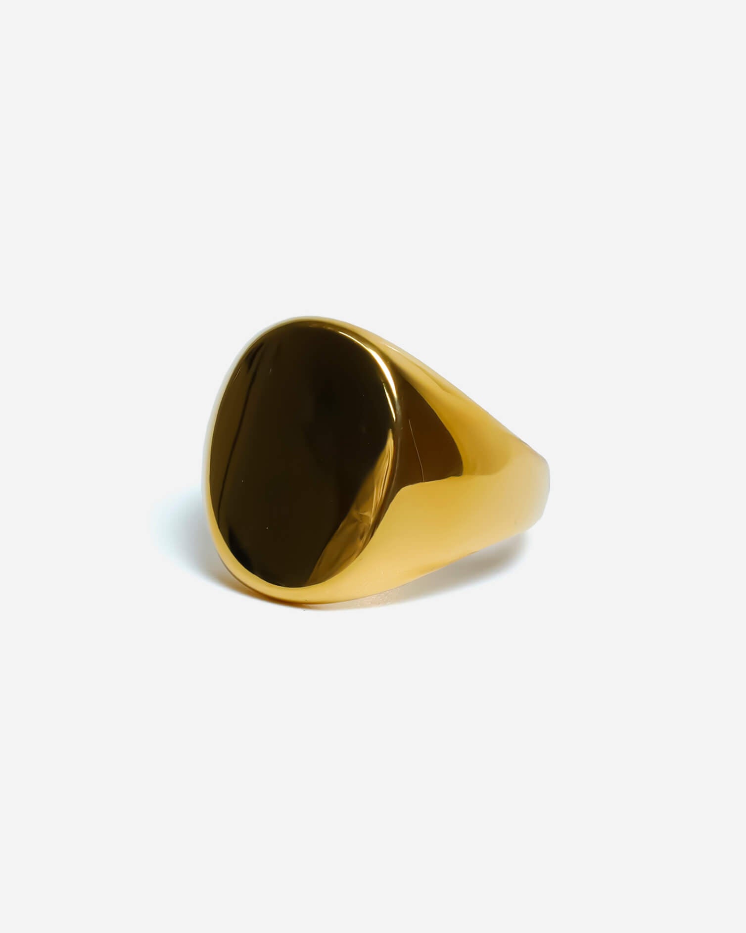 GD Classic Oval Signet Ring – Gold Plated