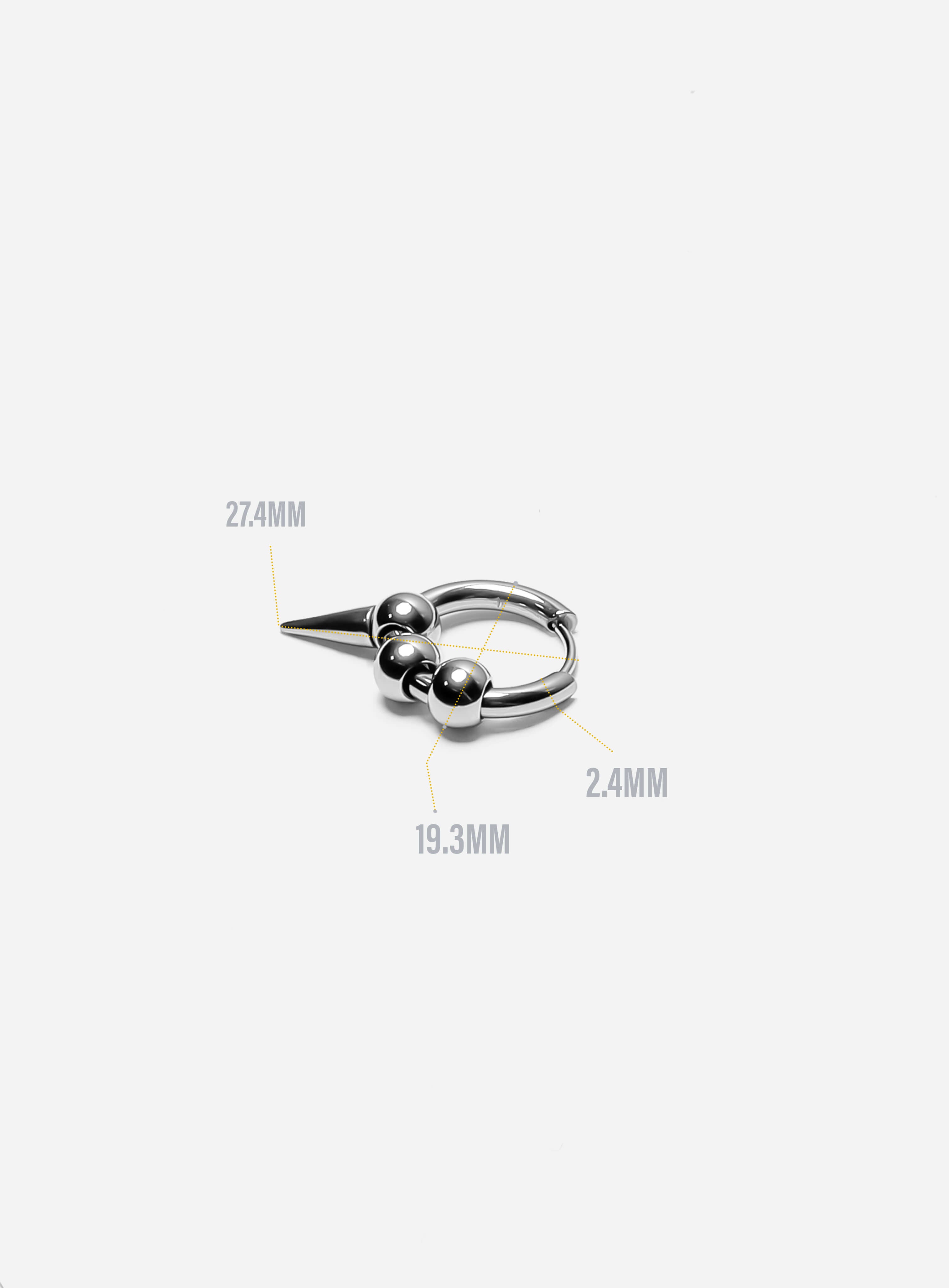 GD Punk Style Hoop Earring