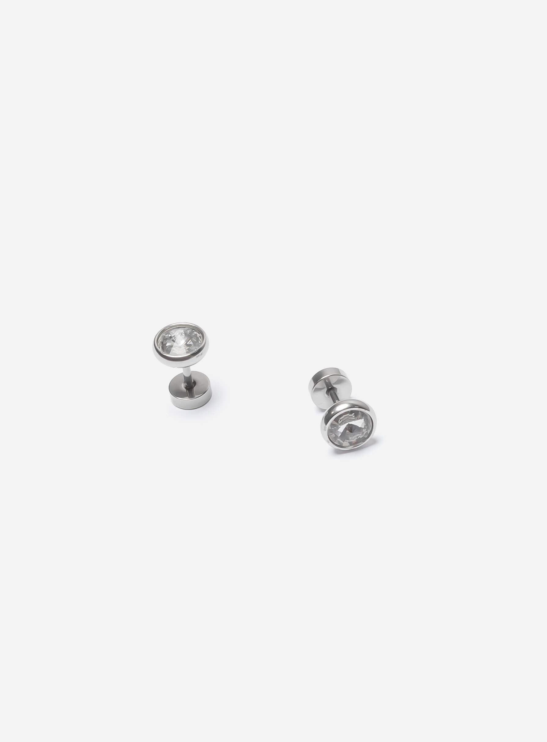 Round Zirconia Stud earrings