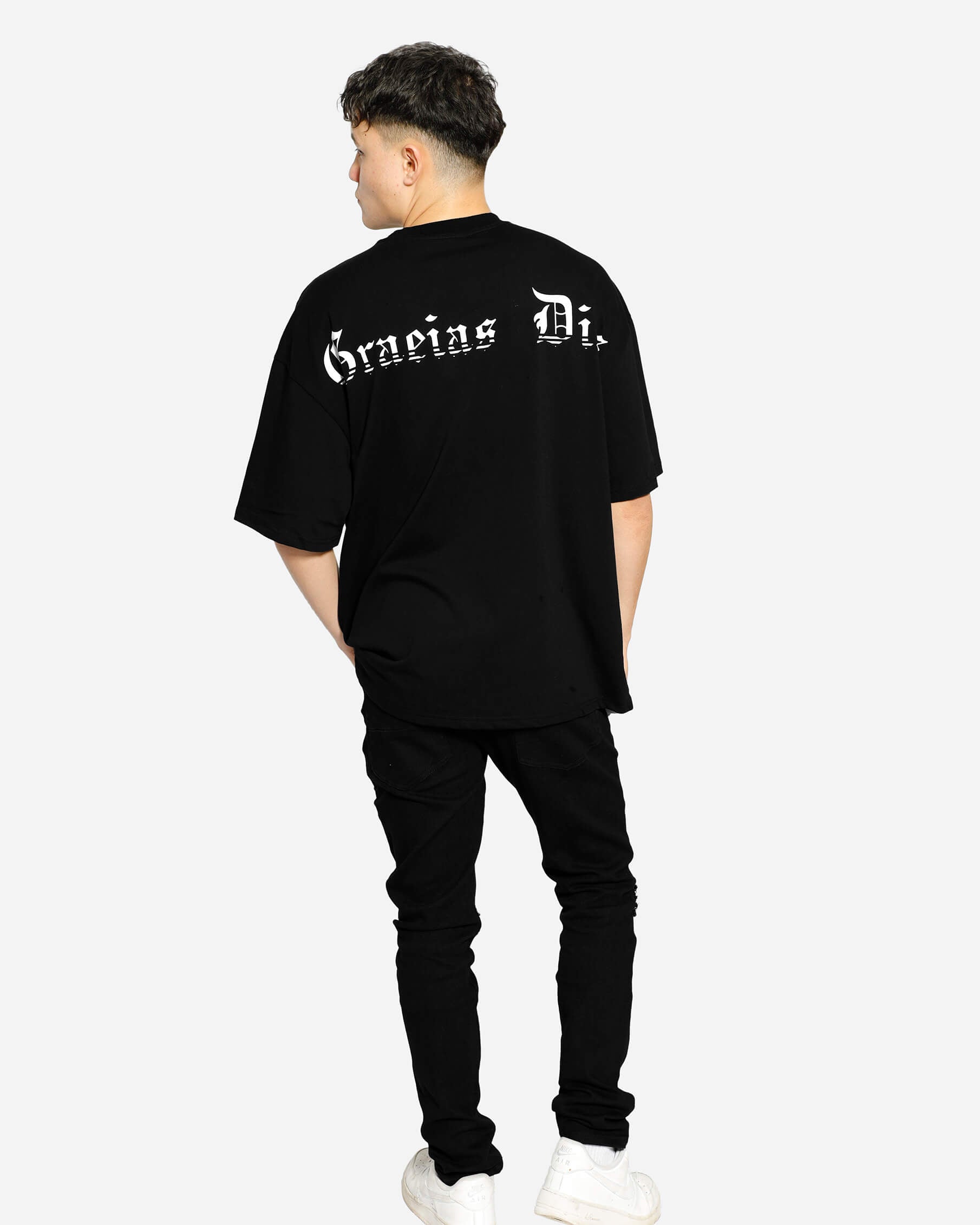 GD Pigeon Black Oversized T-Shirt