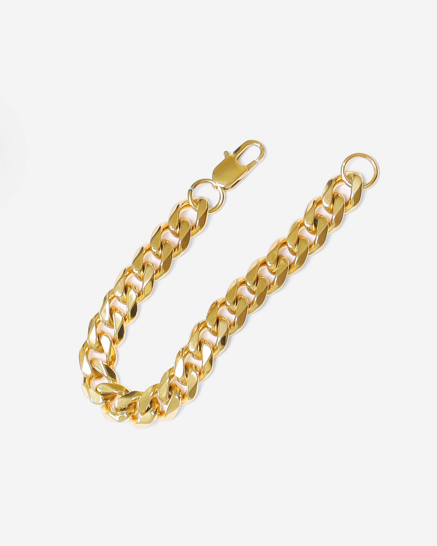 GD Cuban Bracelet 22k Gold Vermeil 10.5mm X 7.5Inch