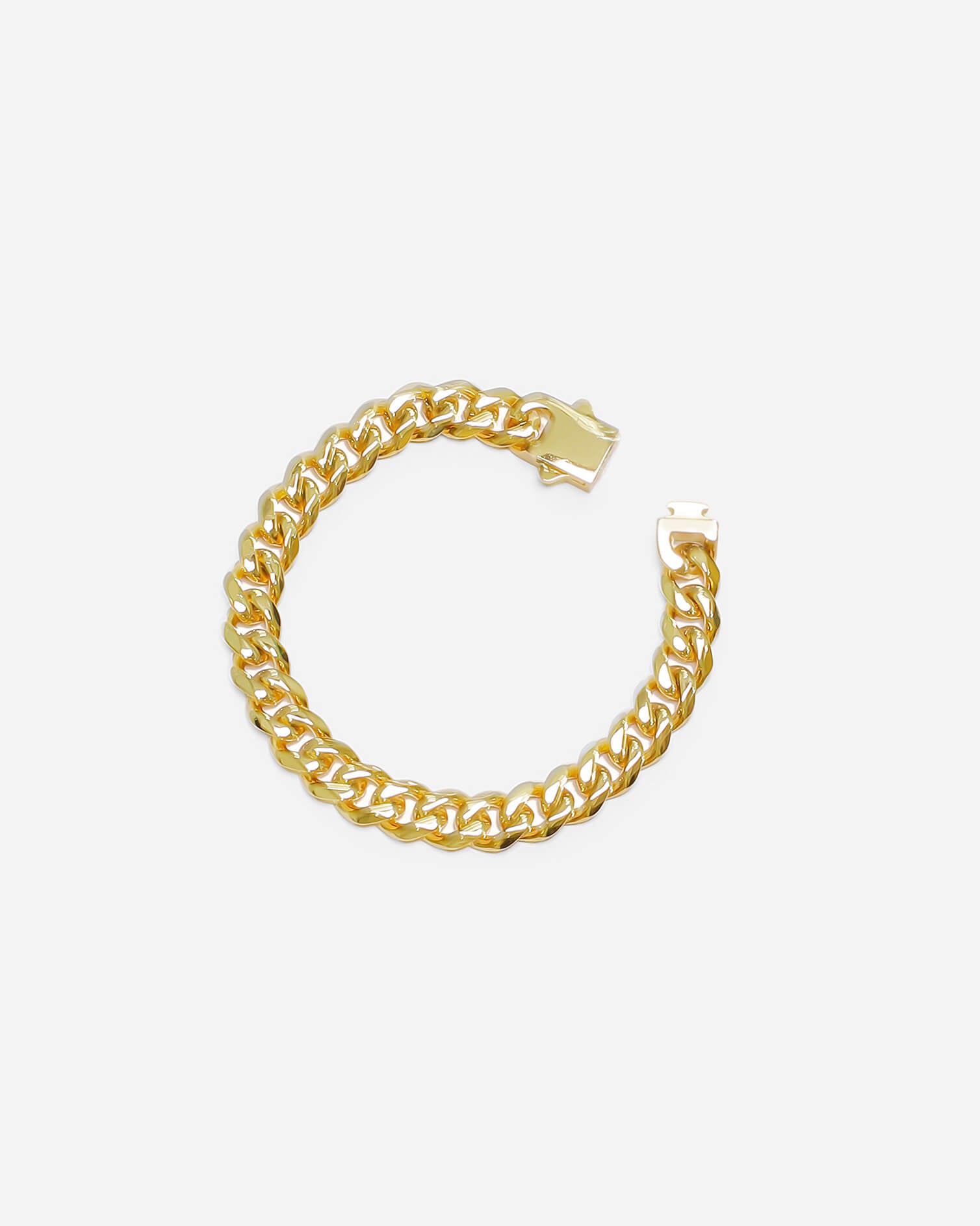 GD Cuban Bracelet 9mm x 7Inch 22k Gold Plated